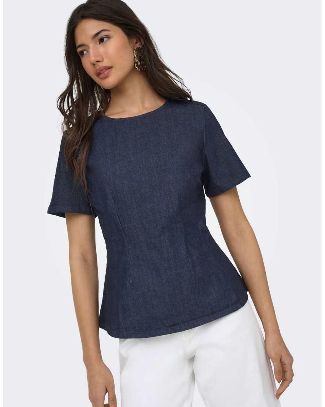 ONLY Blue Denim Shirt