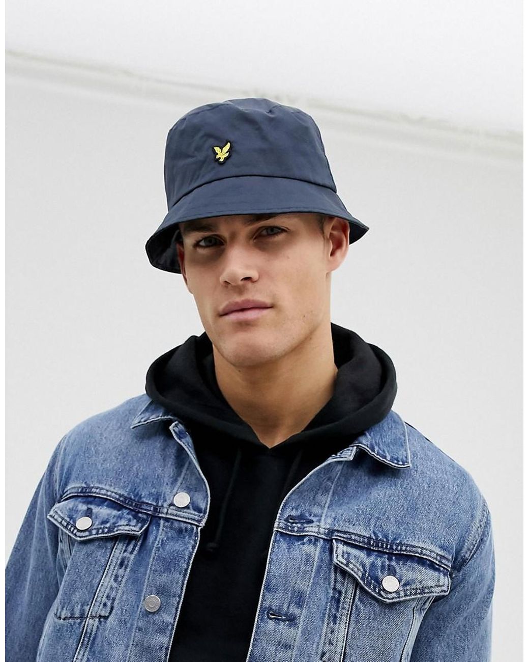 Lyle \u0026 Scott Ripstop Bucket Hat In Navy 