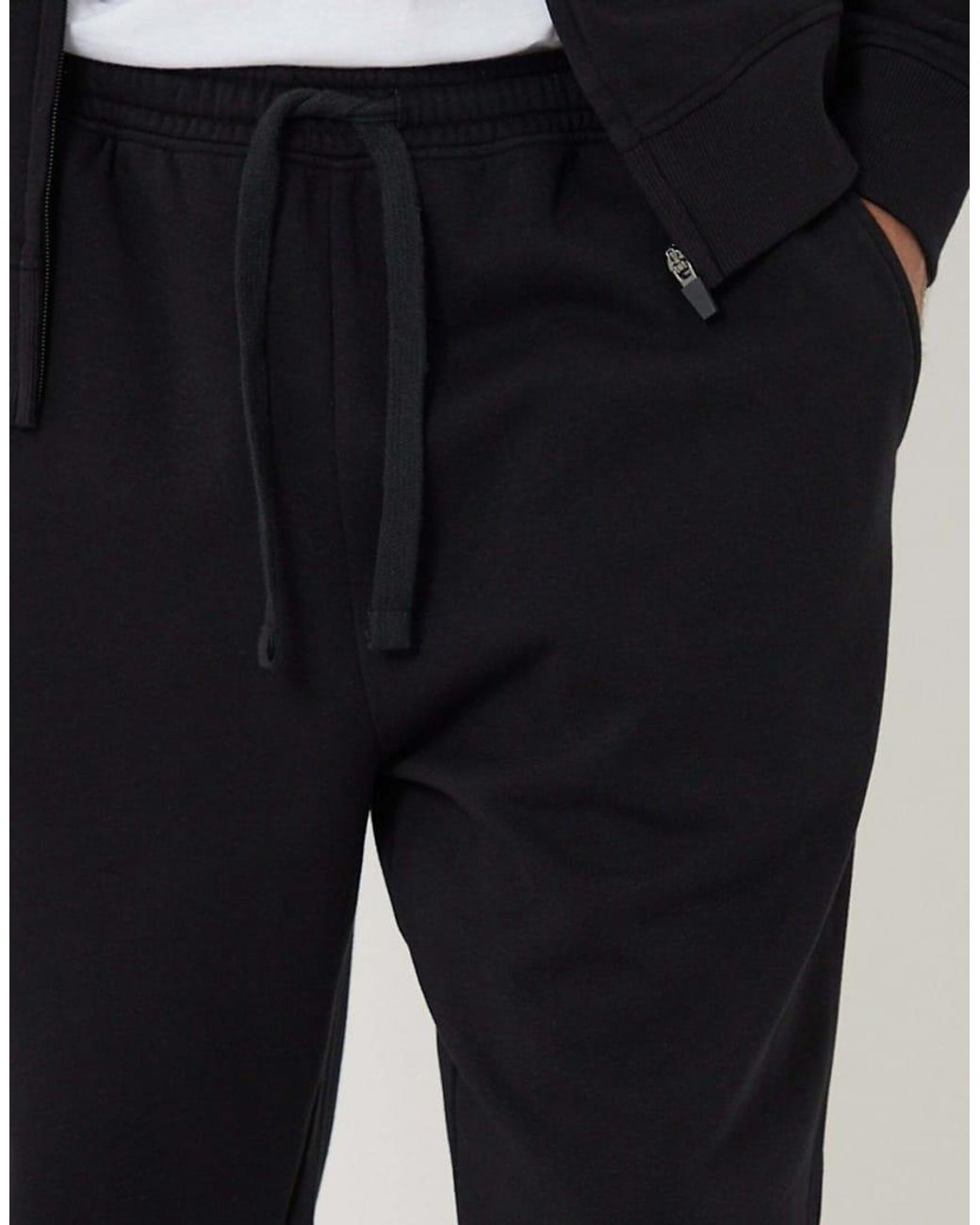Threadbare Black Tapered Joggers for men