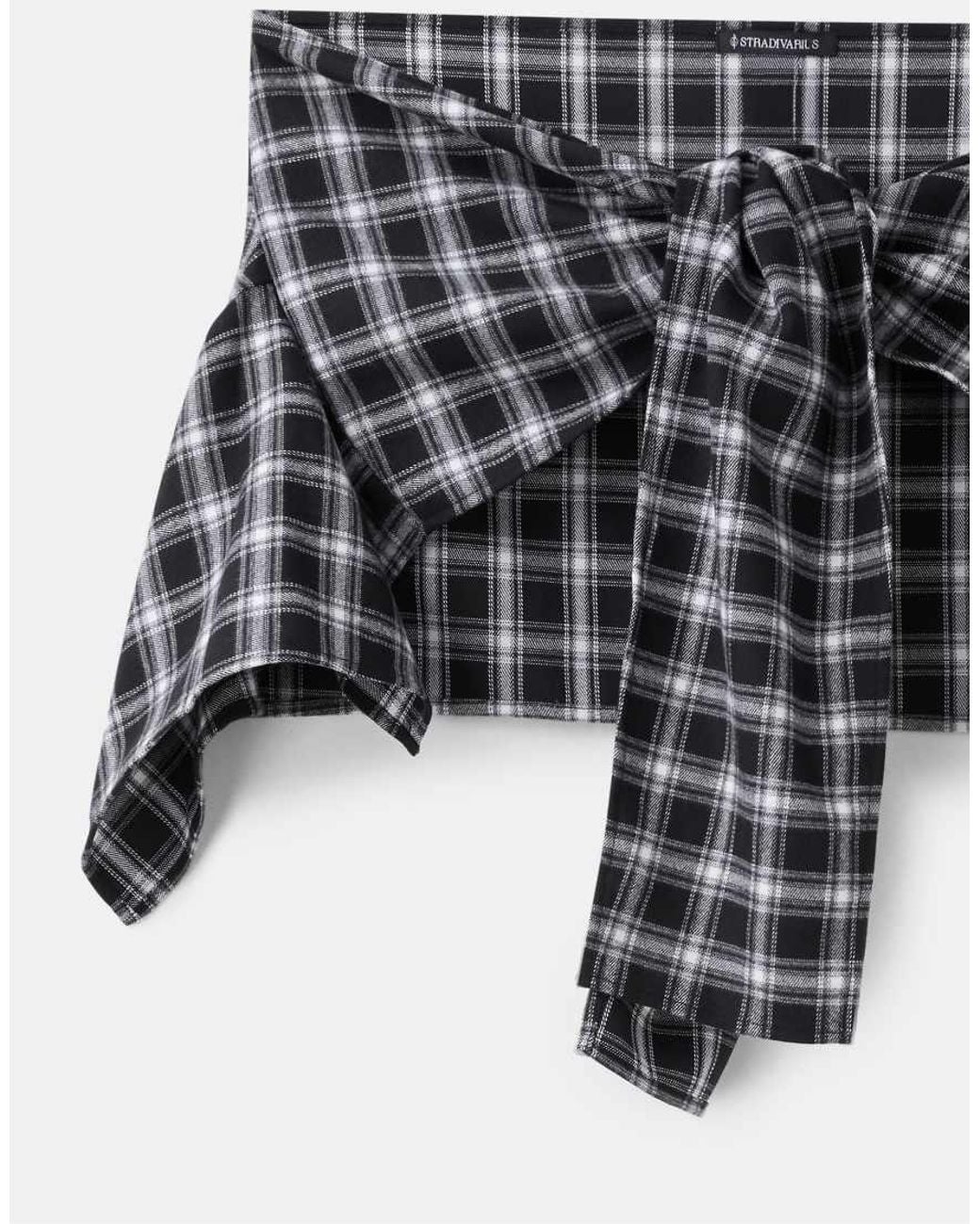 Stradivarius Black Shirt-effect Belt