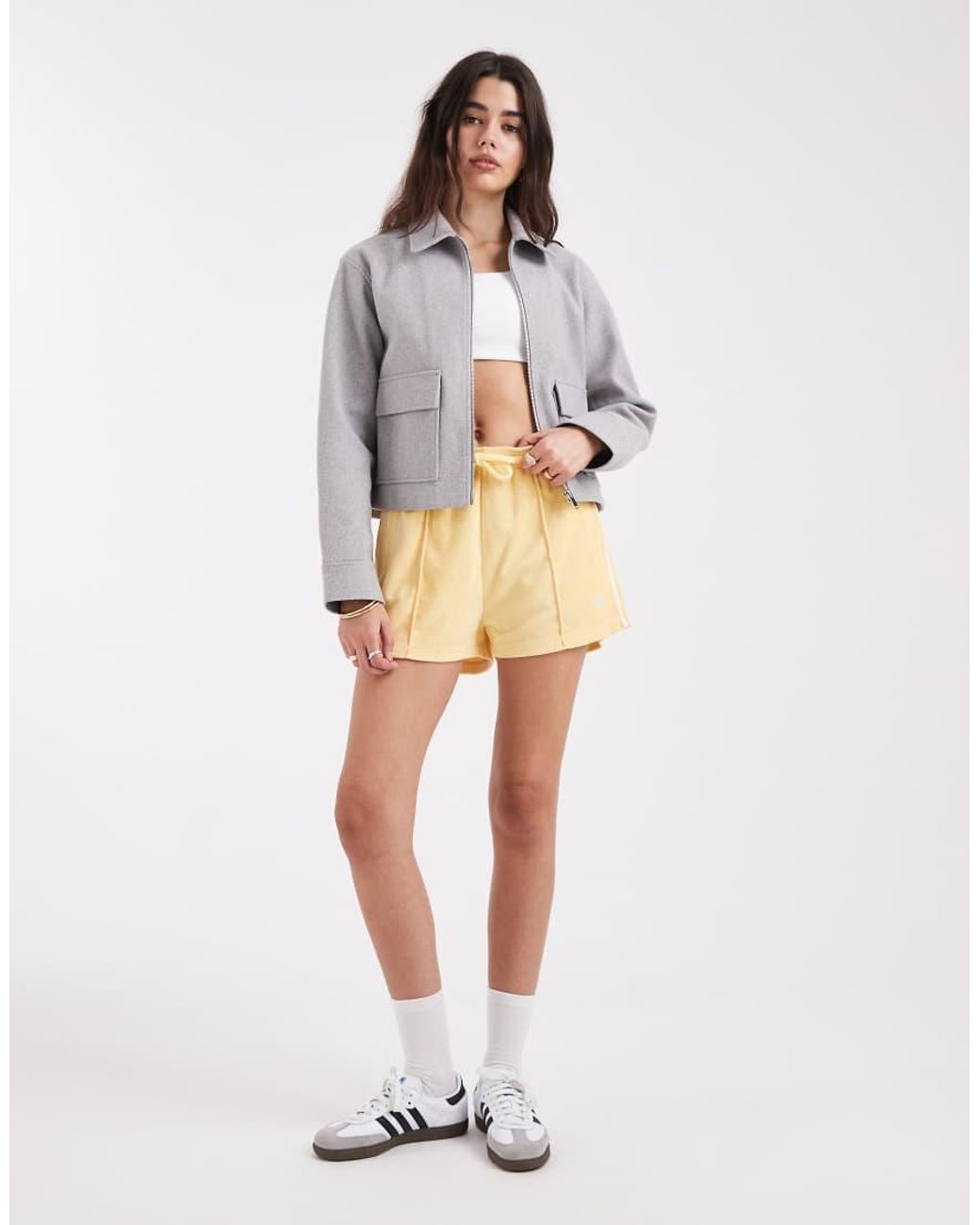 Adidas Originals Natural Terry Towel Firebird Shorts