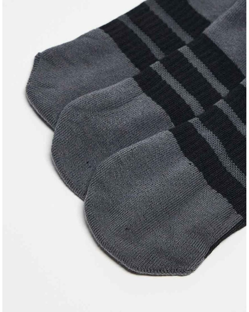 Adidas Originals Black Adidas Running Essentials 3 Pack Ankle Socks
