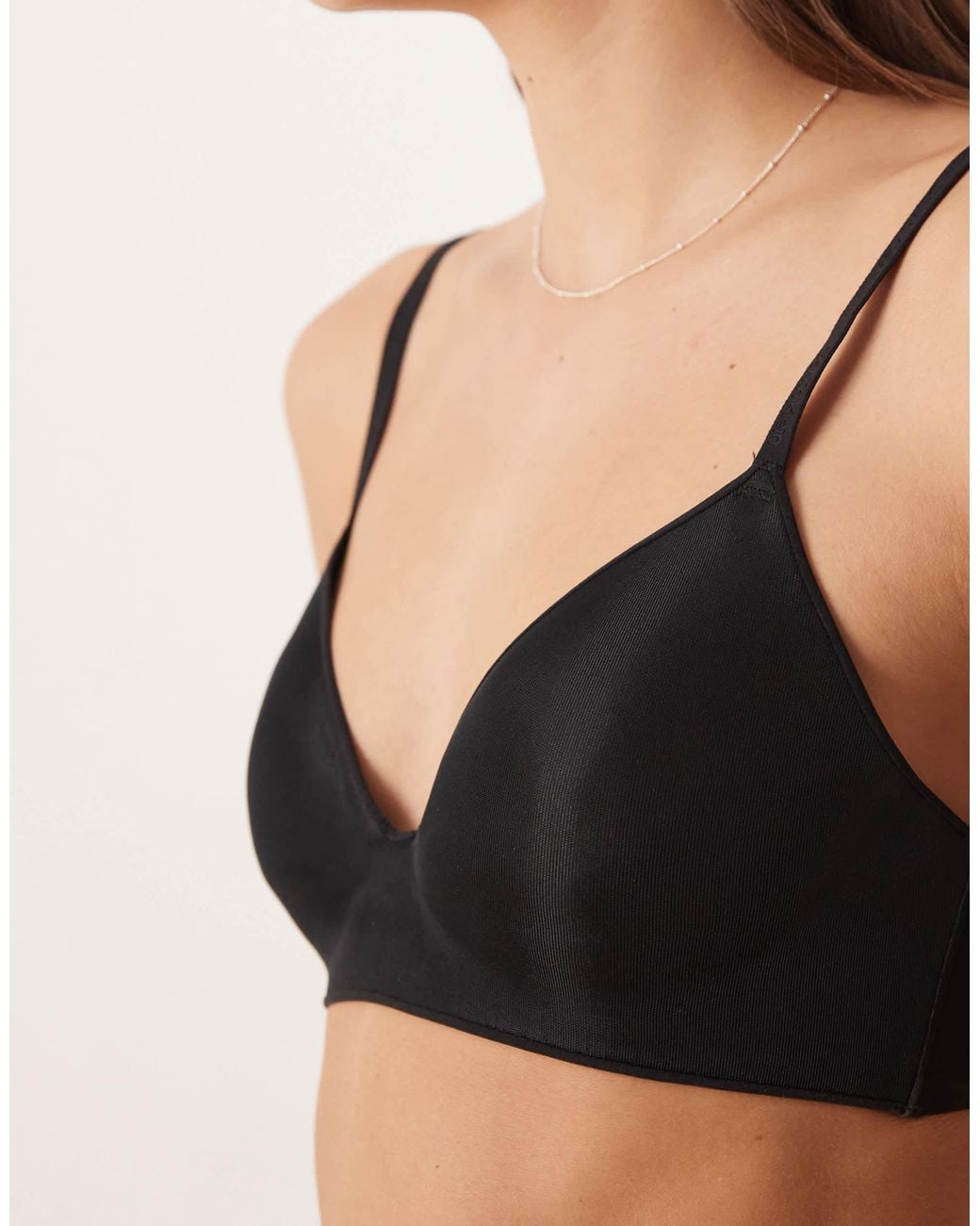 Calvin Klein Black Sheer Marquisette Lightly Lined Wire Free Bra
