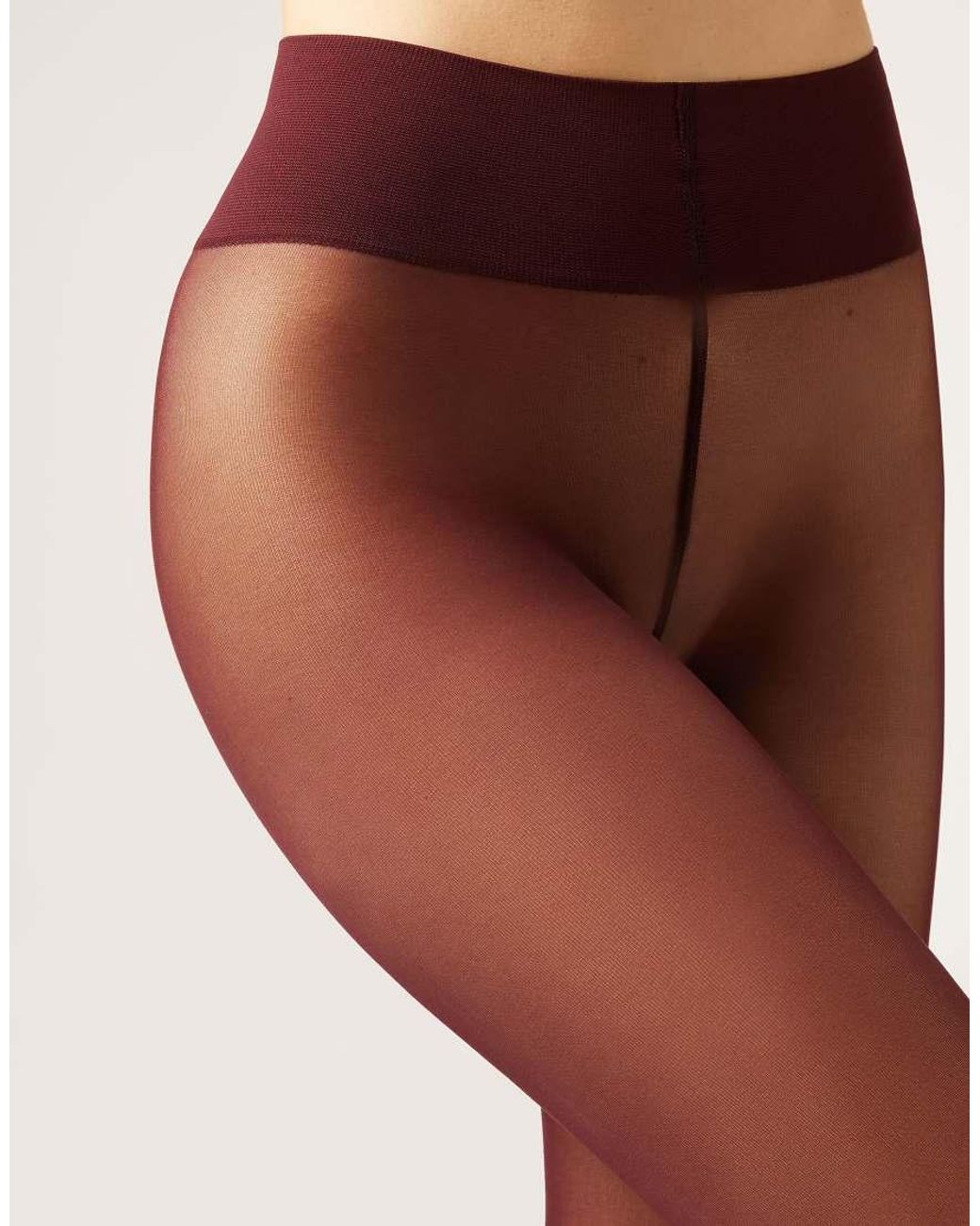 Calzedonia Red 30 Den Total Comfort Soft Touch Tights