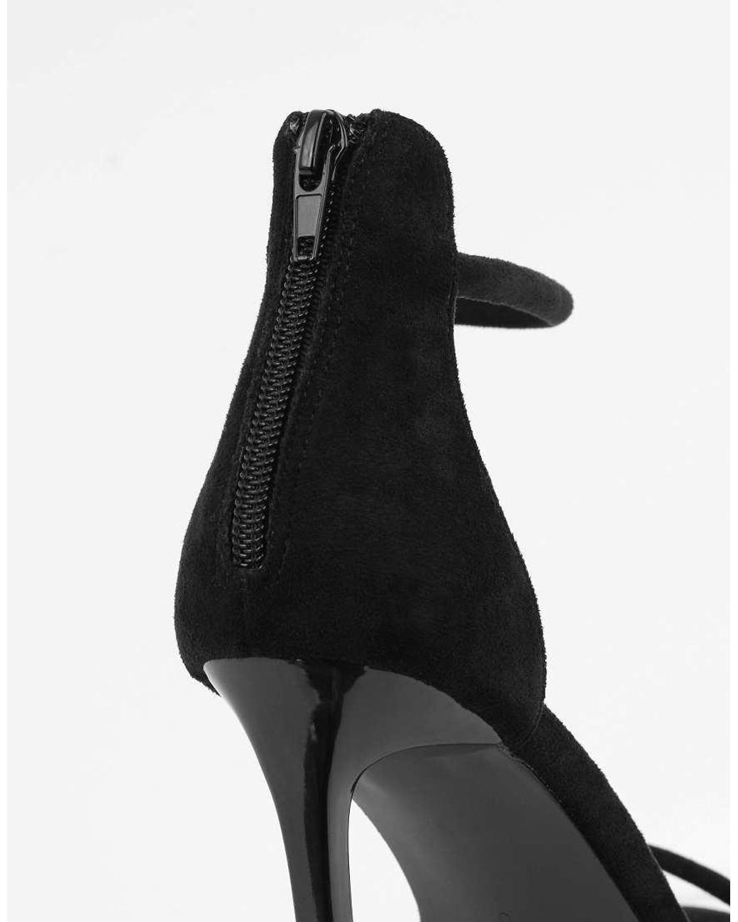 SIMMI Gray Amari Barely There Heeled Sandals