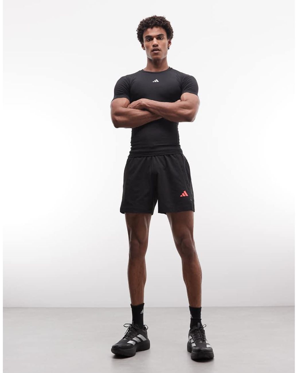 Adidas Originals Blue Adidas Training Tech Fit Base Layer T-shirt for men