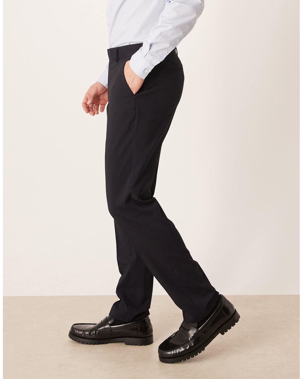 ASOS White Smart Slim Pants for men