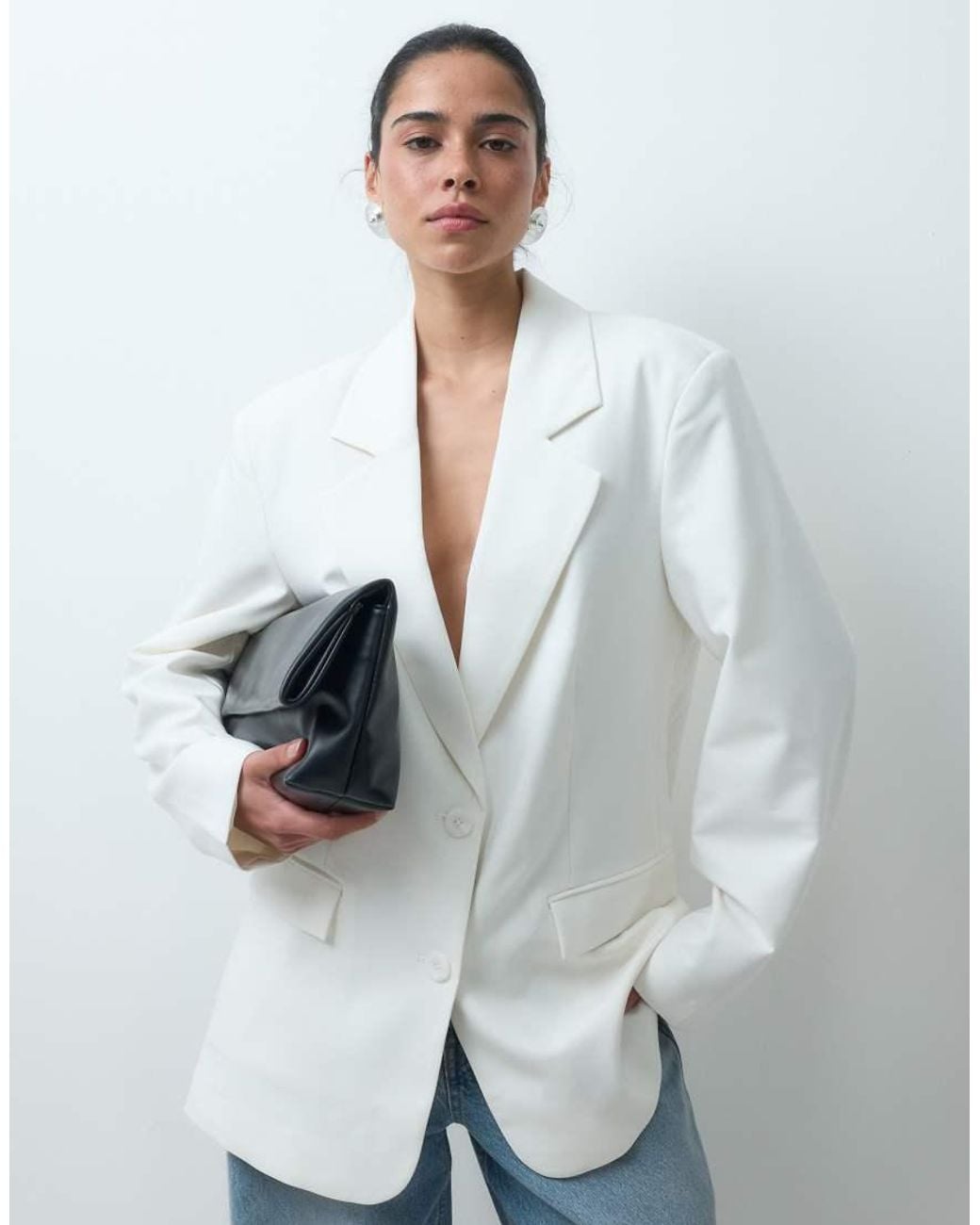 ASOS White Tailored Oversized Blazer