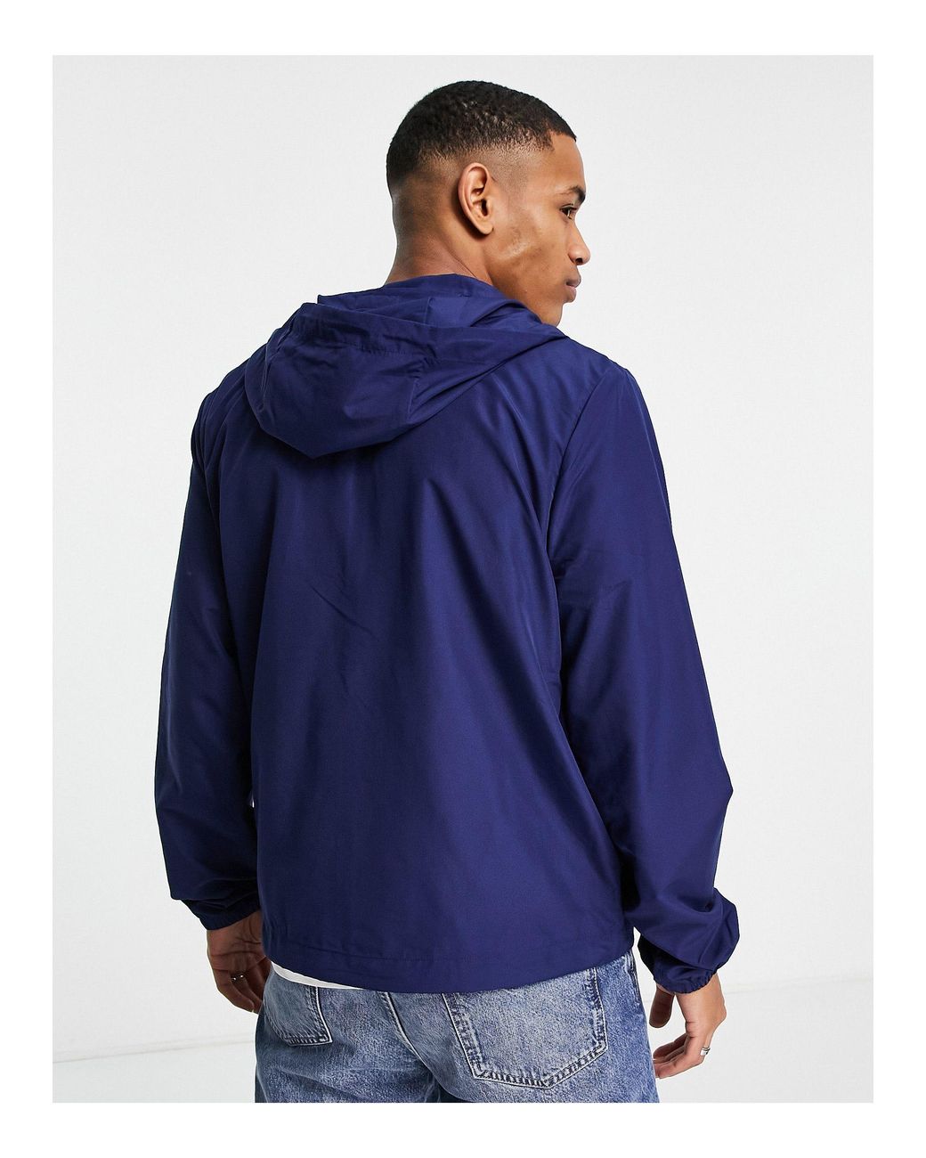 Lacoste Windbreaker Jacket in Blue for Men | Lyst