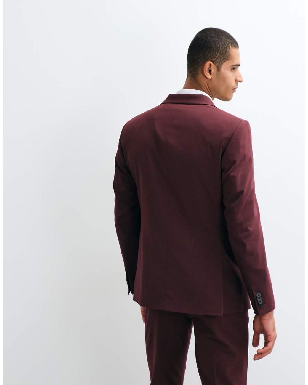 ASOS Brown Slim Suit Jacket for men
