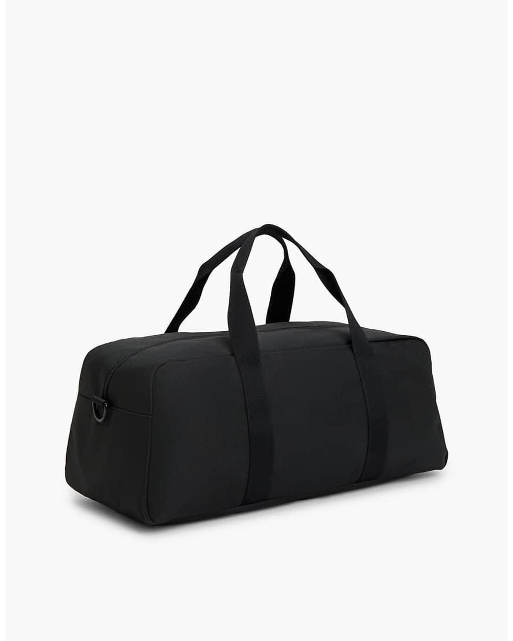 Tommy Hilfiger Black Essential Repeat Logo Duffel Bag for men