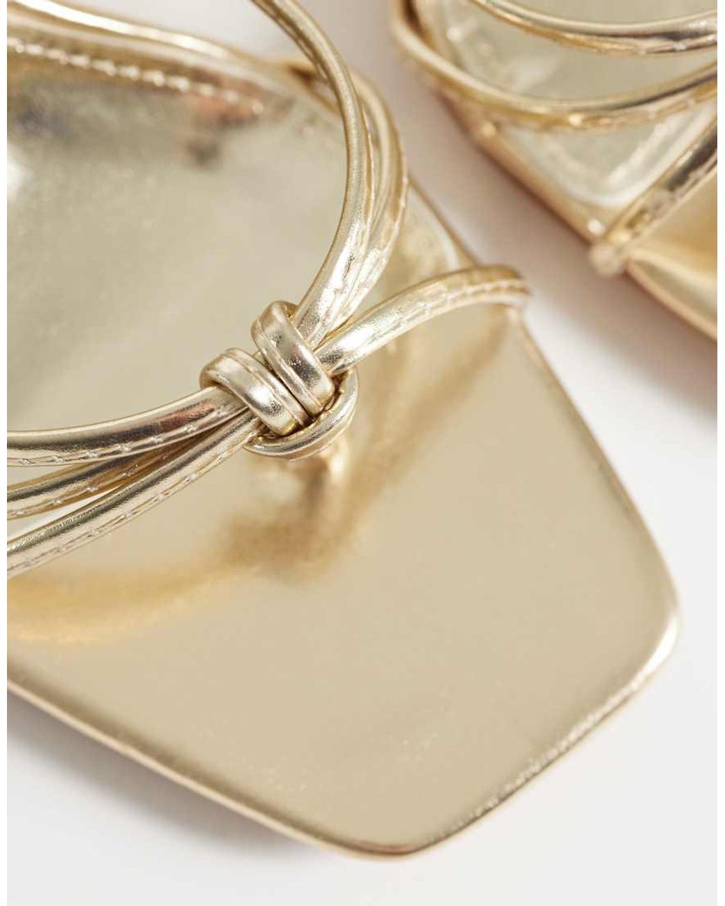 SIMMI Metallic Simmi London Sabrina Strappy Heeled Sandals