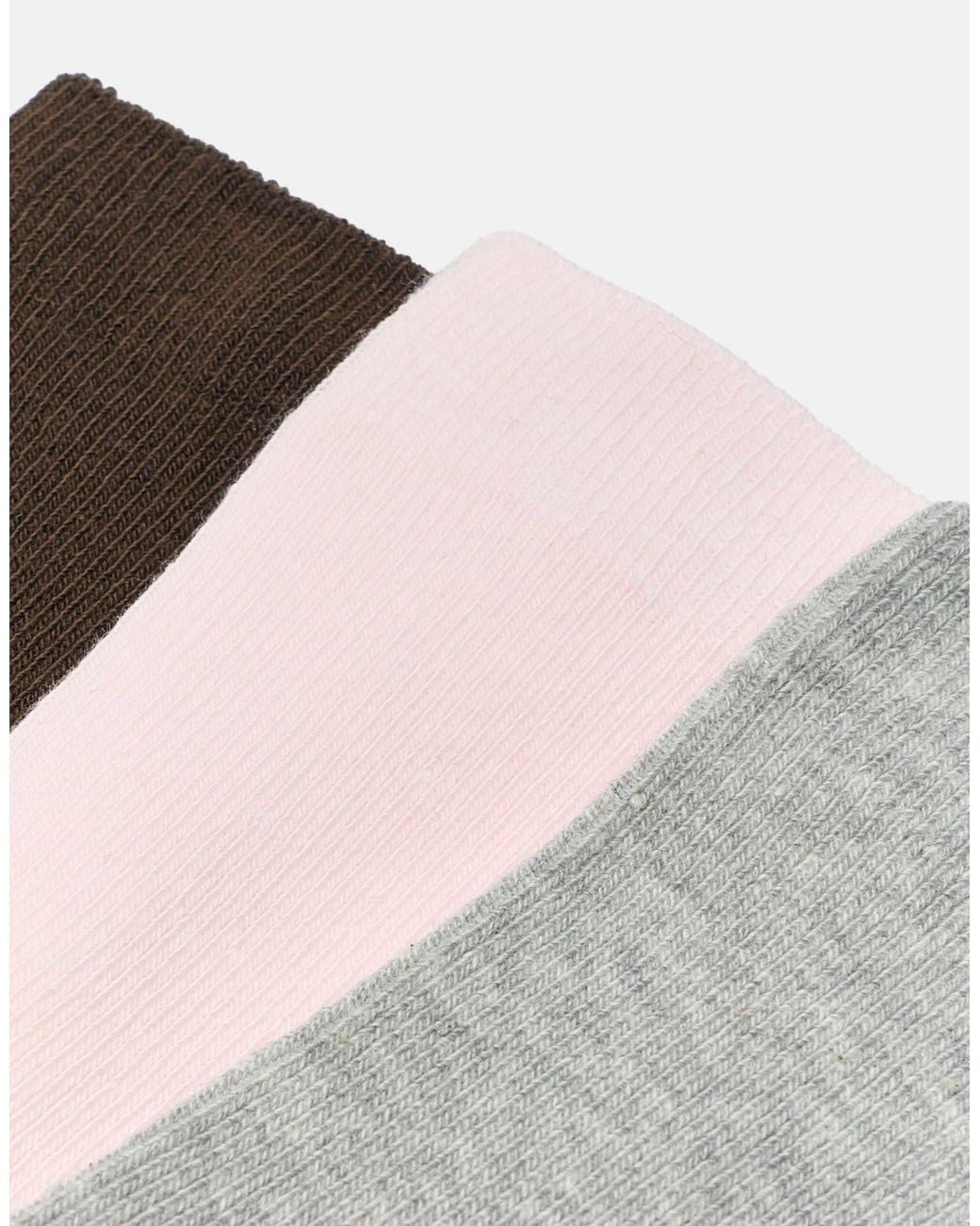 Pull&Bear White 3er-pack gerippte socken