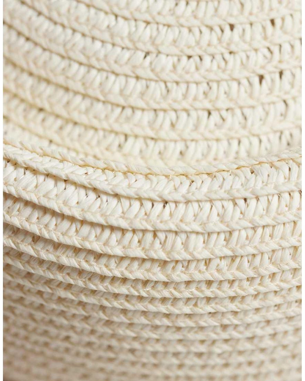 ASOS Natural Straw Pillbox Hat