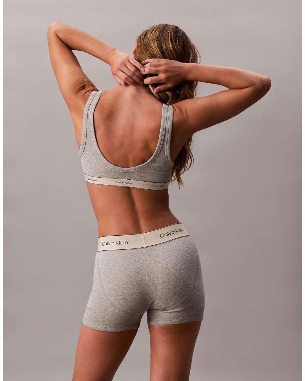 Calvin Klein Brown Heritage Cotton Bralette