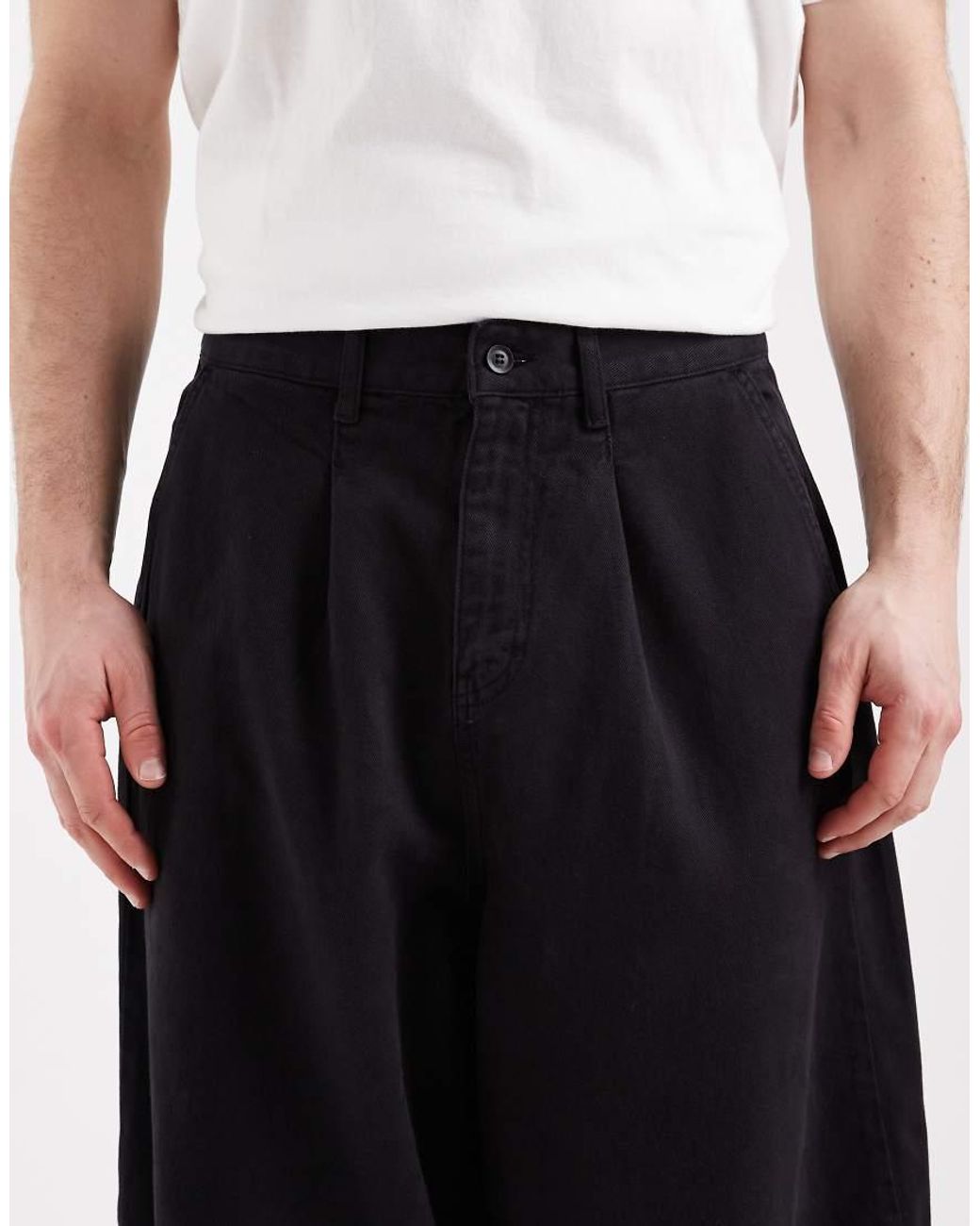 ASOS Black Oversized baggy Pants for men