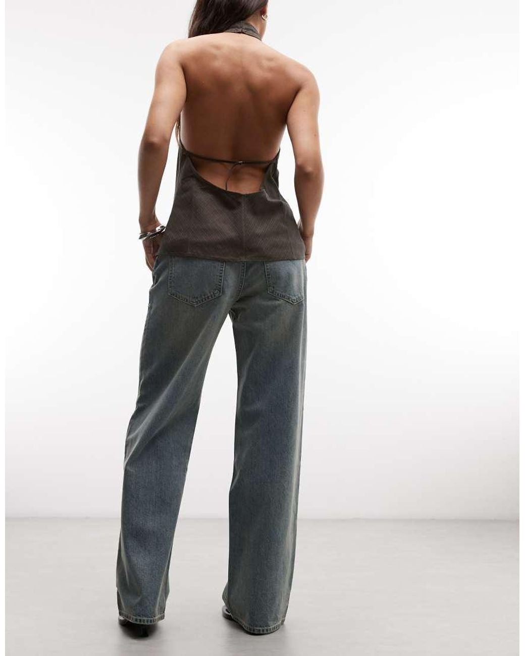 Abrand Jeans Gray 99 Mid Rise Baggy Jeans