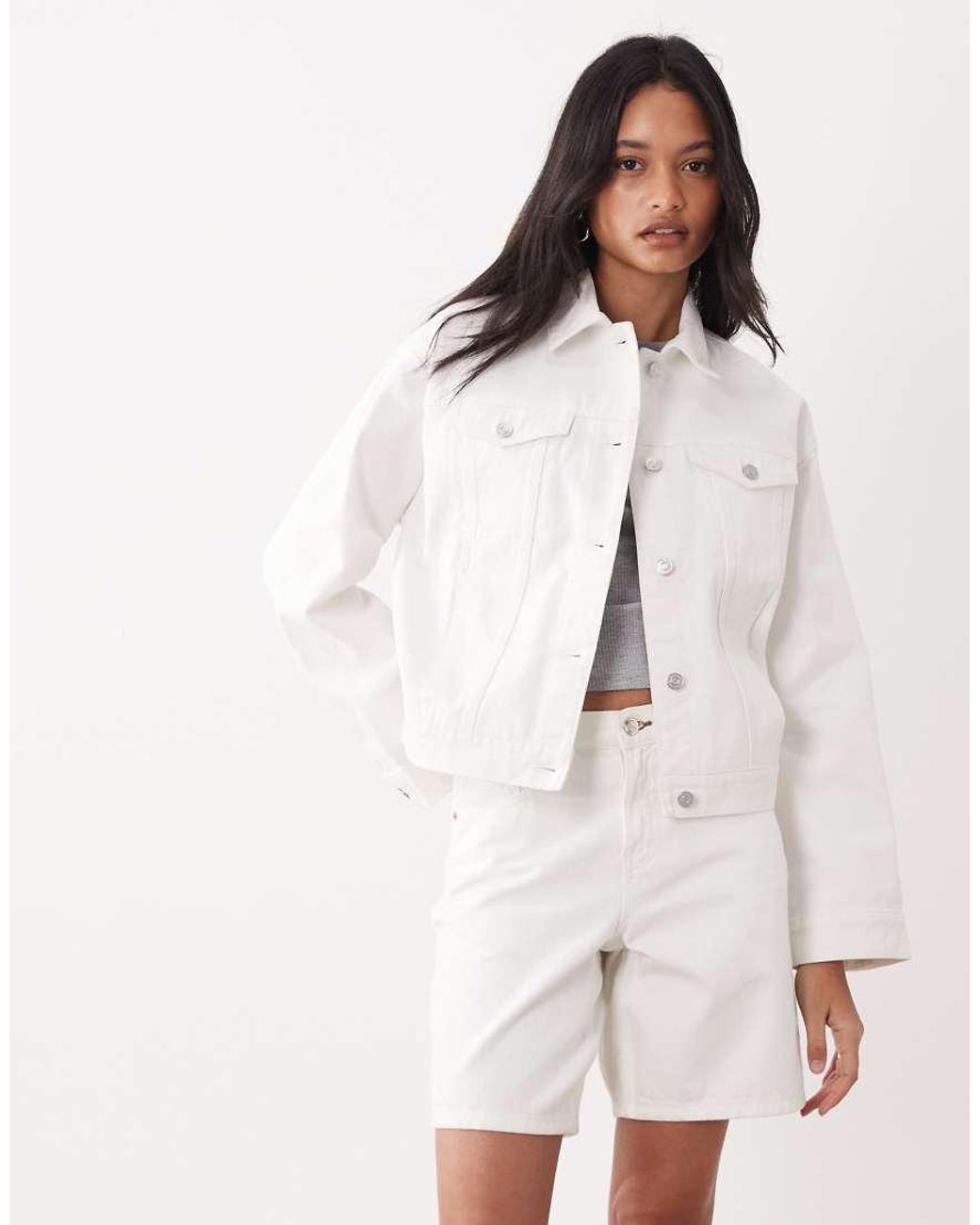 ASOS Natural Oversized 90's Denim Jacket
