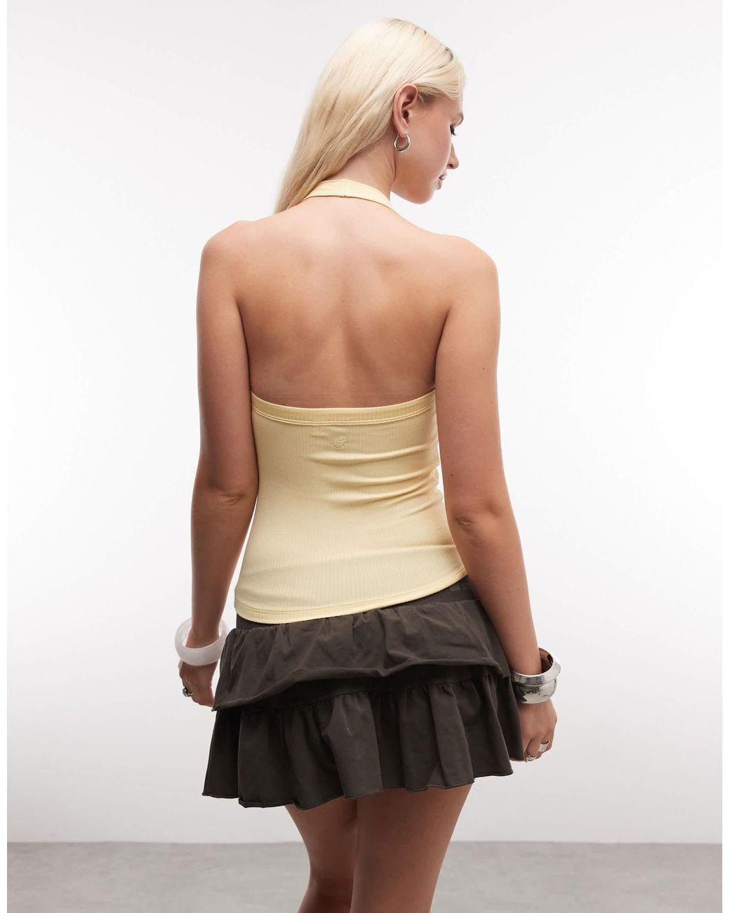 Collusion Natural Halter Neck Top
