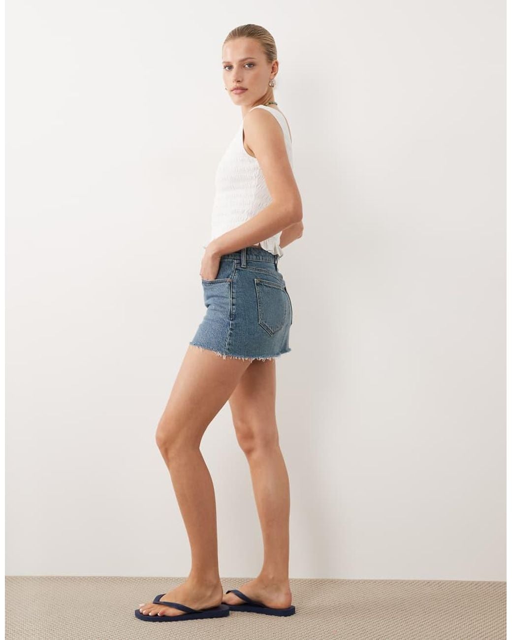 Abercrombie & Fitch Blue Mini Denim Skort