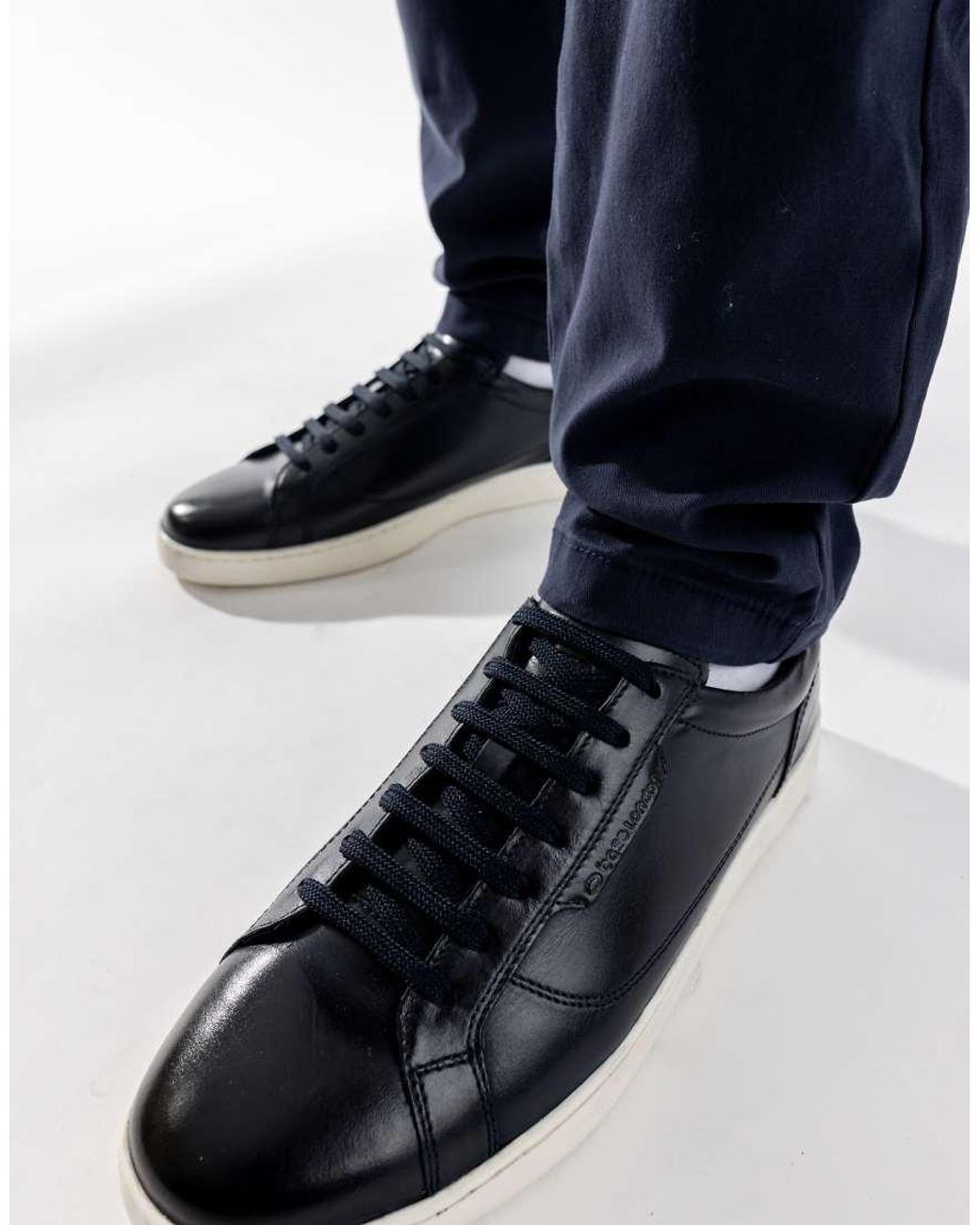 Base London Blue Zammo Lace Up Trainer for men