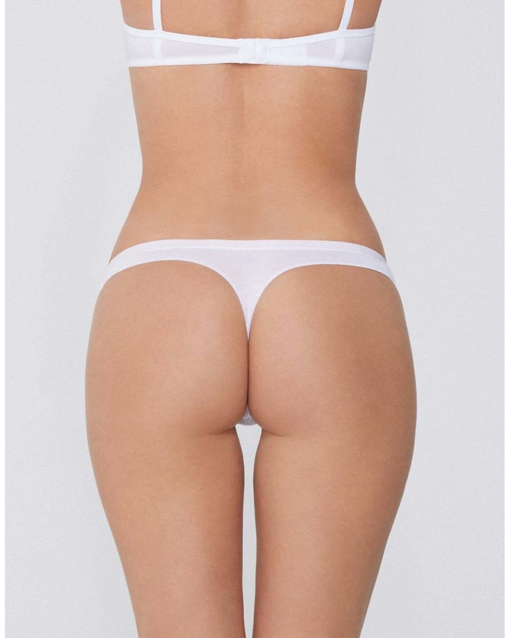 Tezenis White Cotton G-String