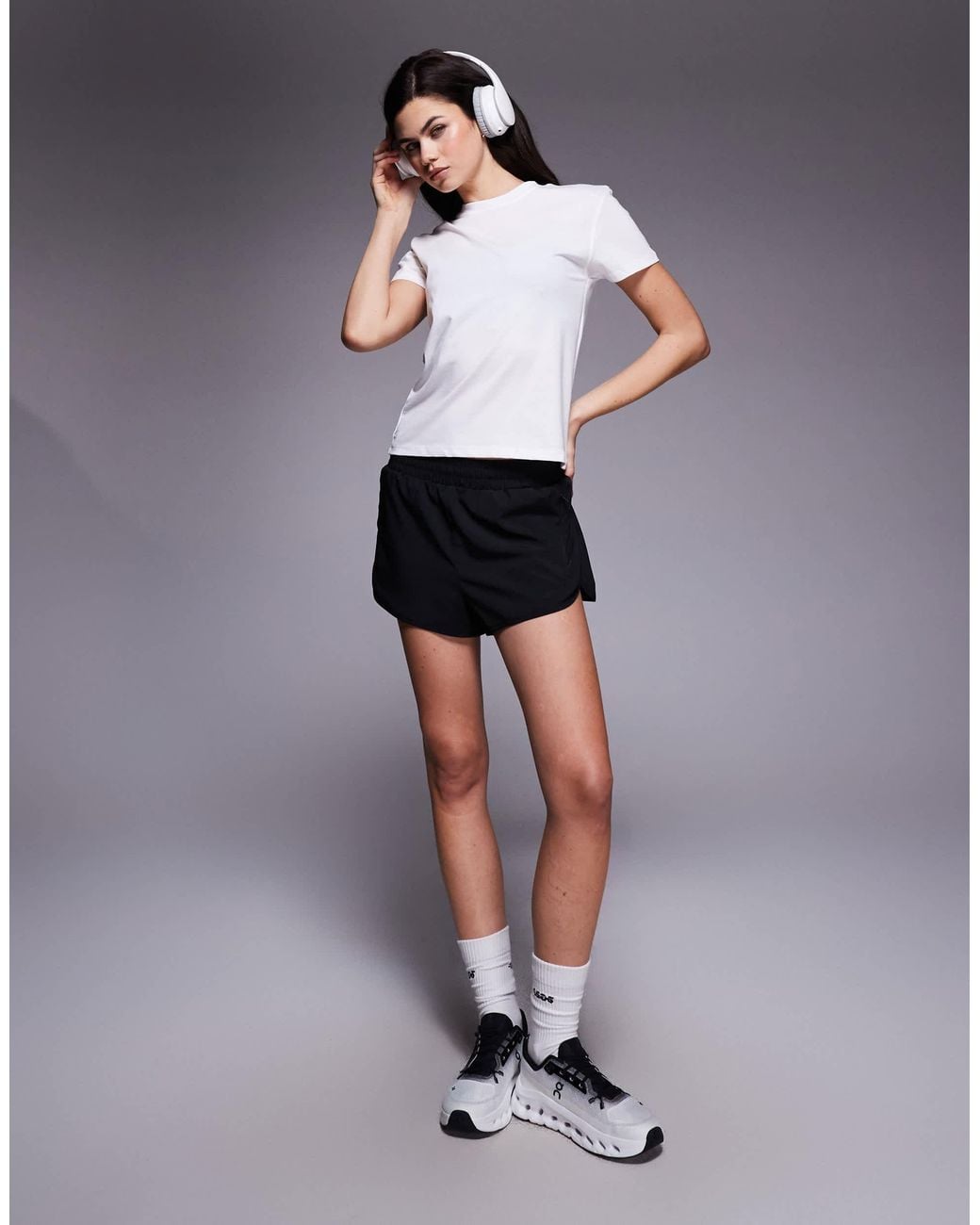 4505 White Icon Cotton Boxy T-shirt With Quick Dry Finish