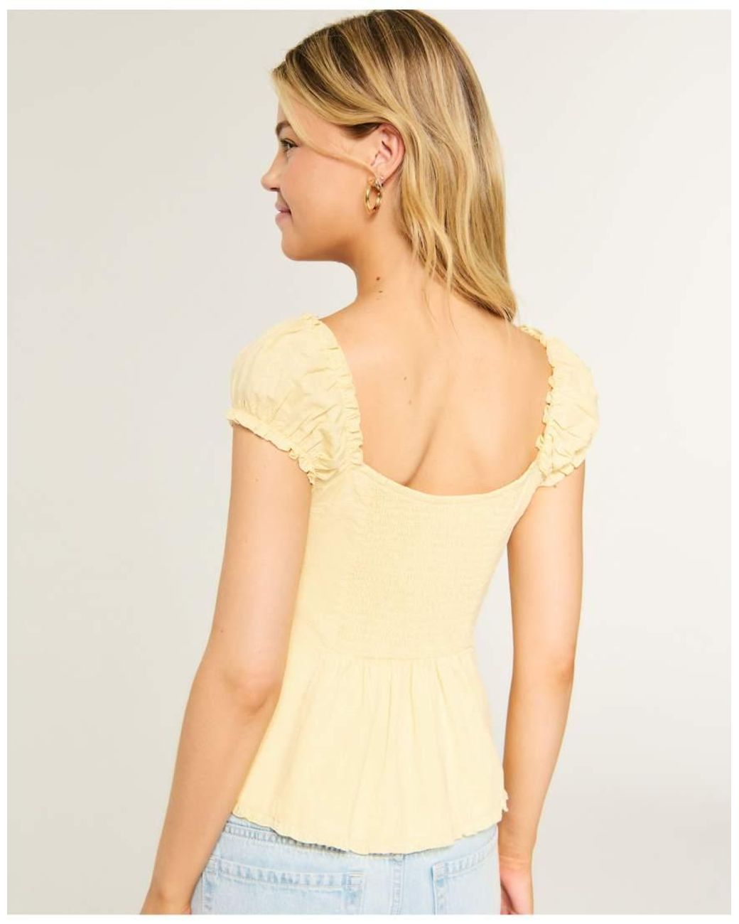 Hollister Yellow Talia Top