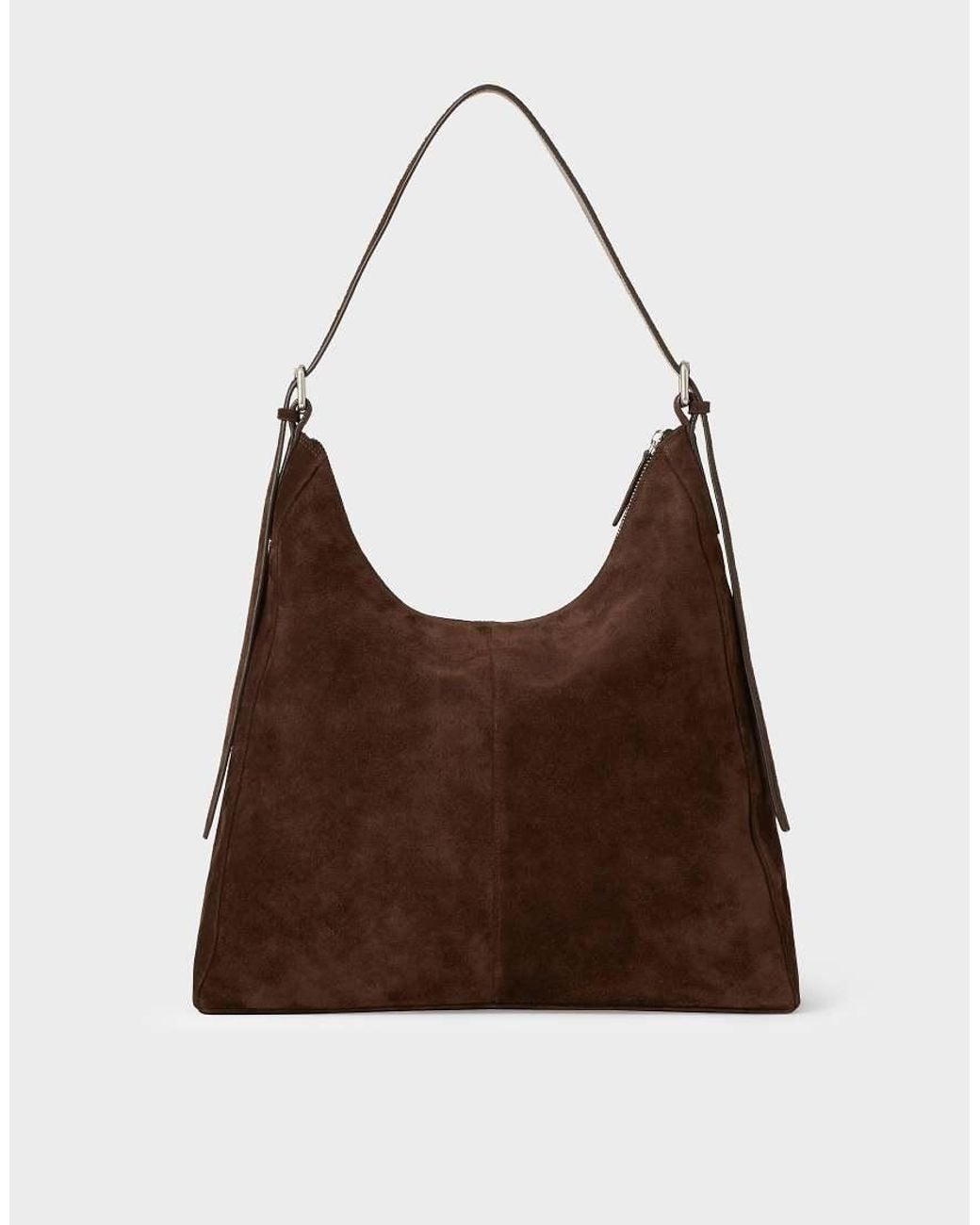 Vagabond Brown Shoemakers Hilo Suede Large Shoulder Bag