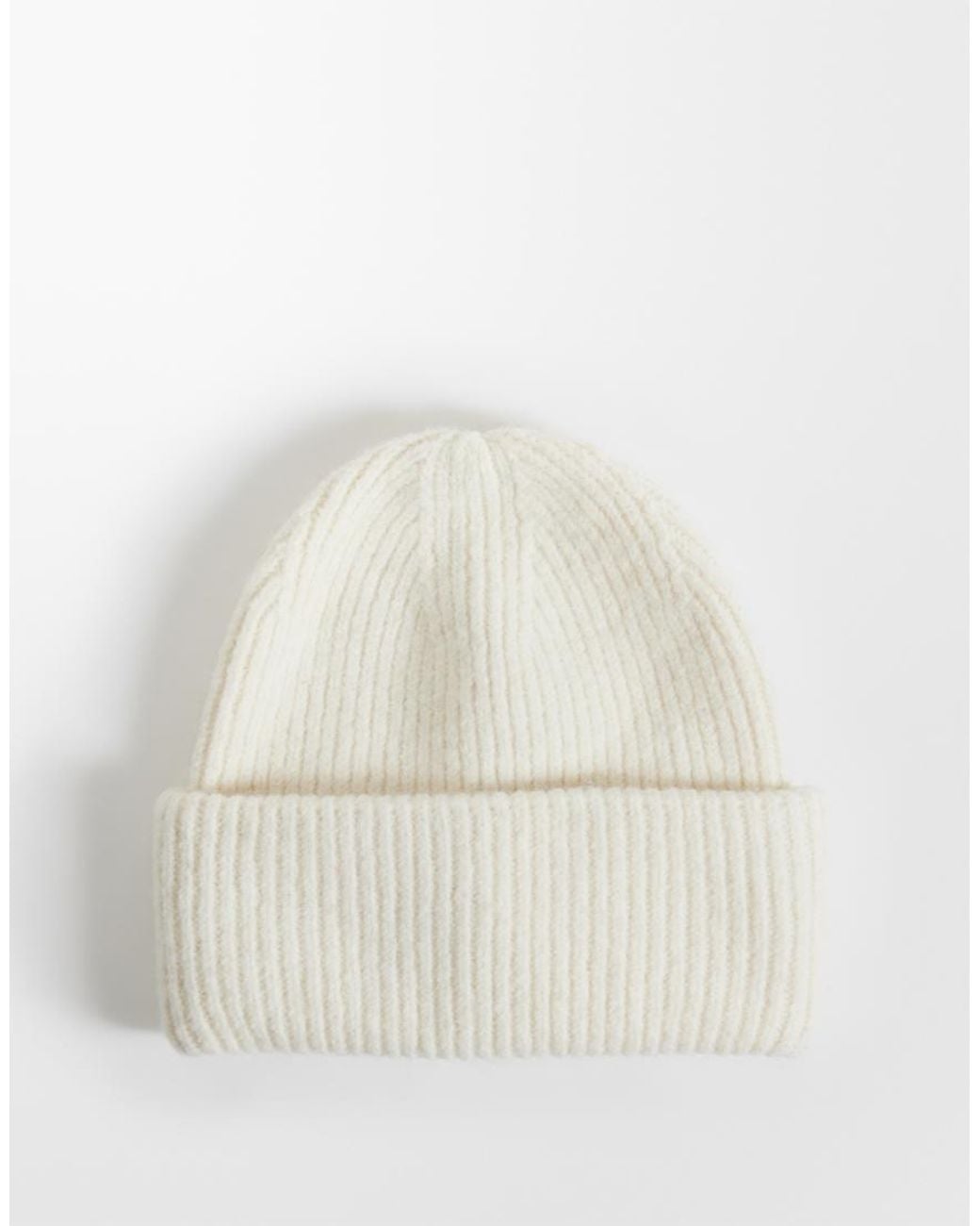 Gina Tricot White Mix And Match Rib Beanie