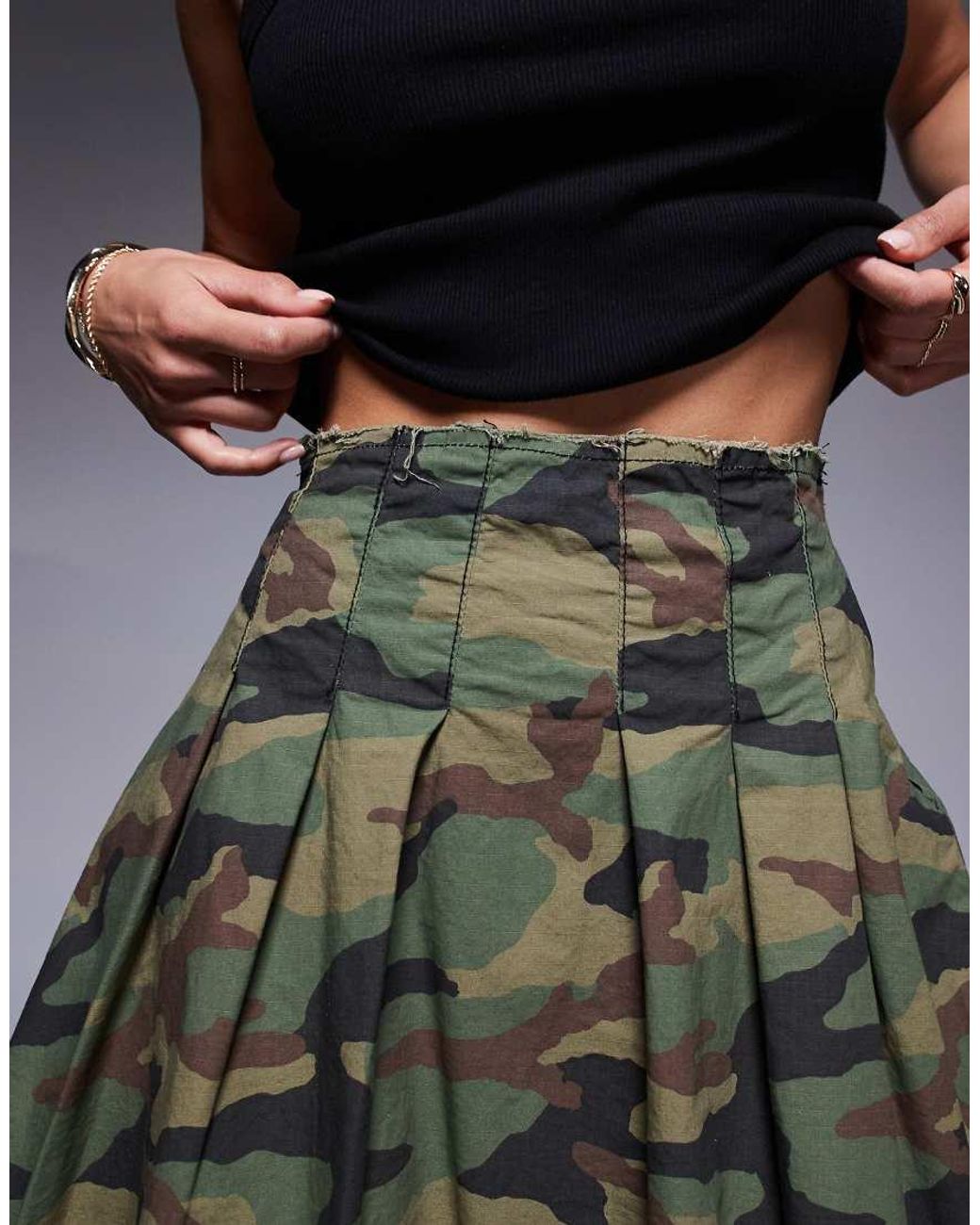 Courtside Gray Pleated Mini Skirt