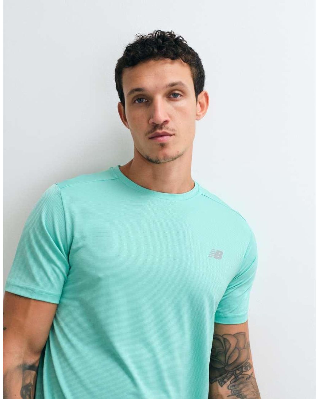 New Balance Green Sport Essentials T-shirt for men