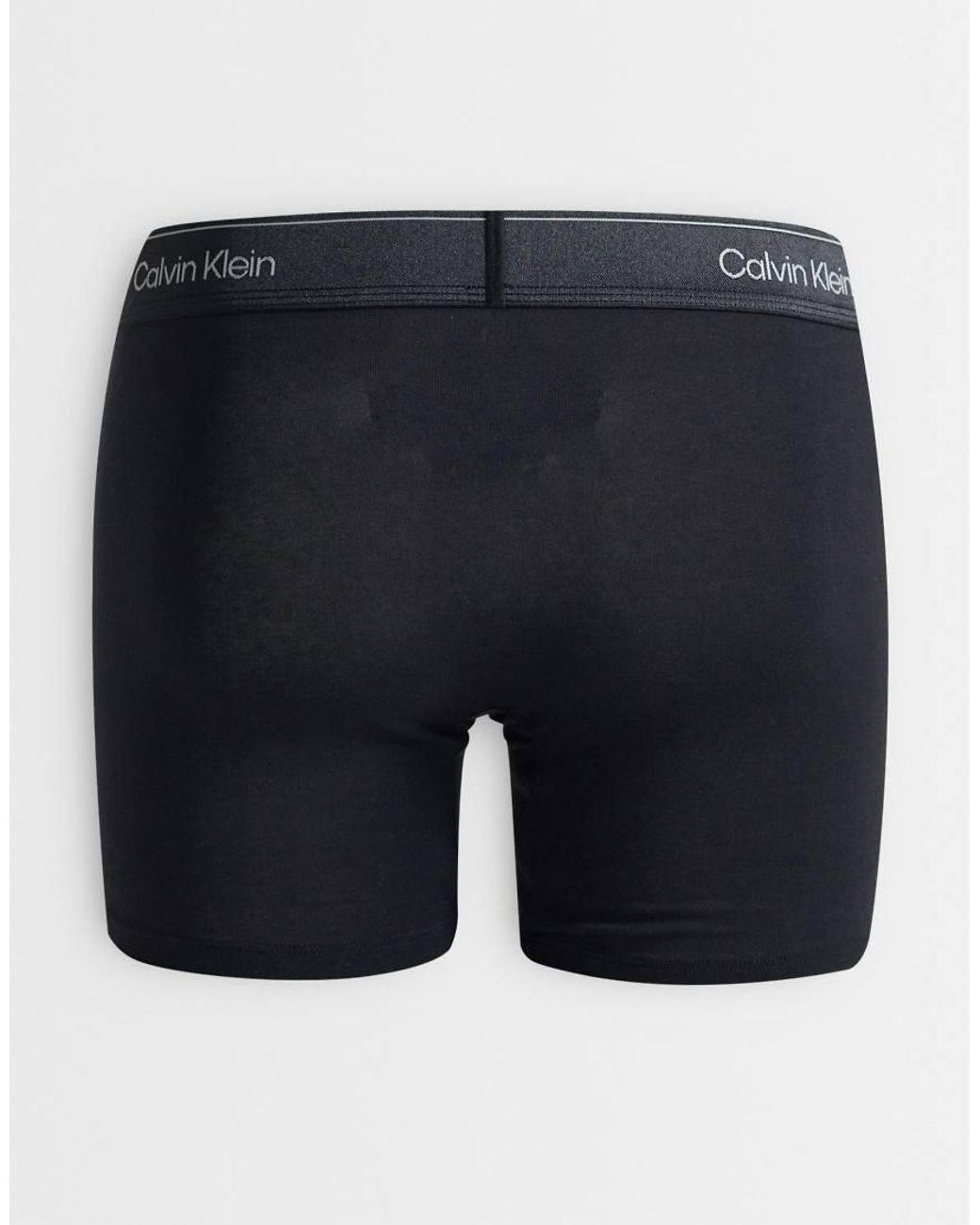 Calvin Klein Blue Icon Cotton Stretch 3 Pack Boxer Briefs for men