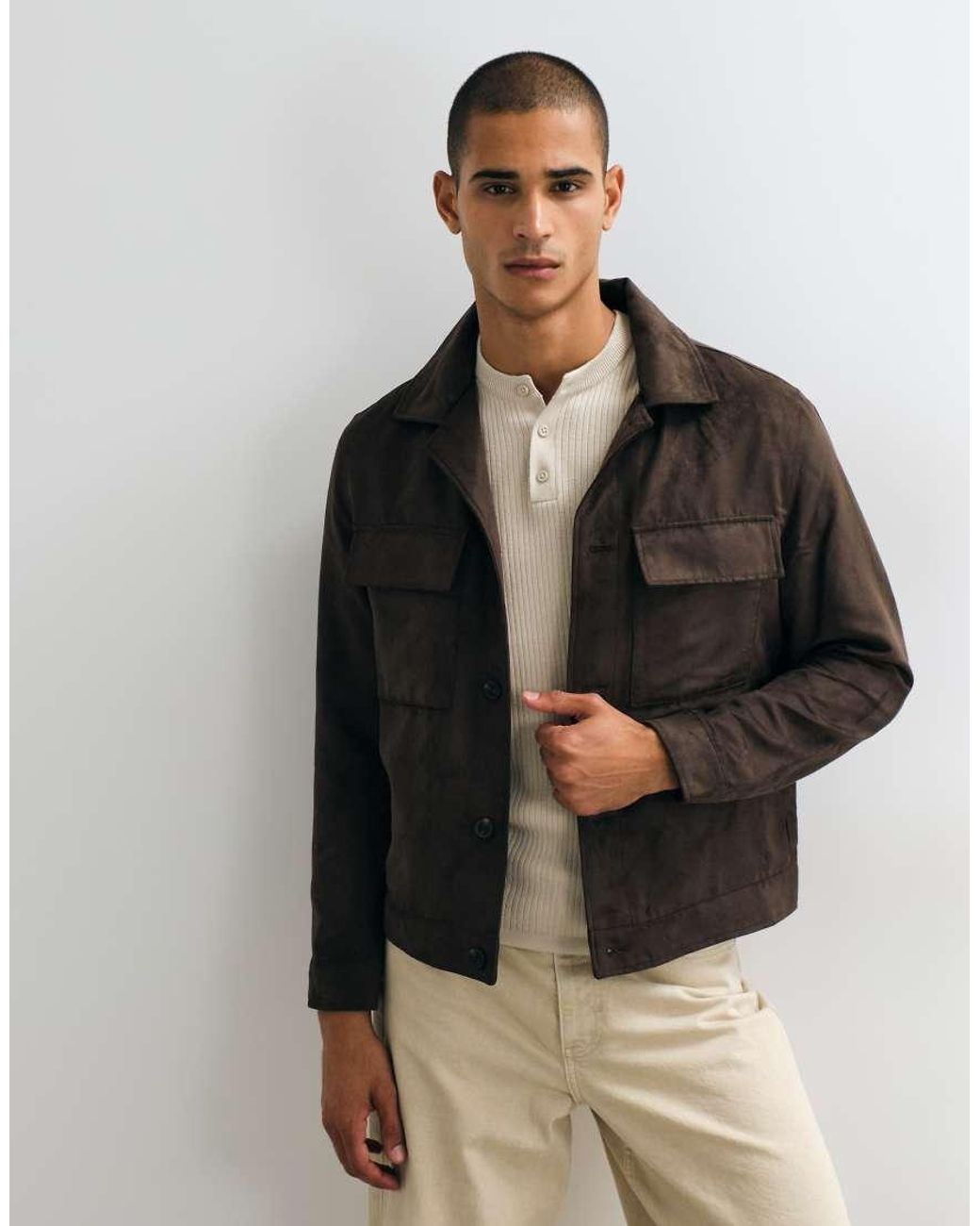 Mango Black Pocket Detail Jacket for men