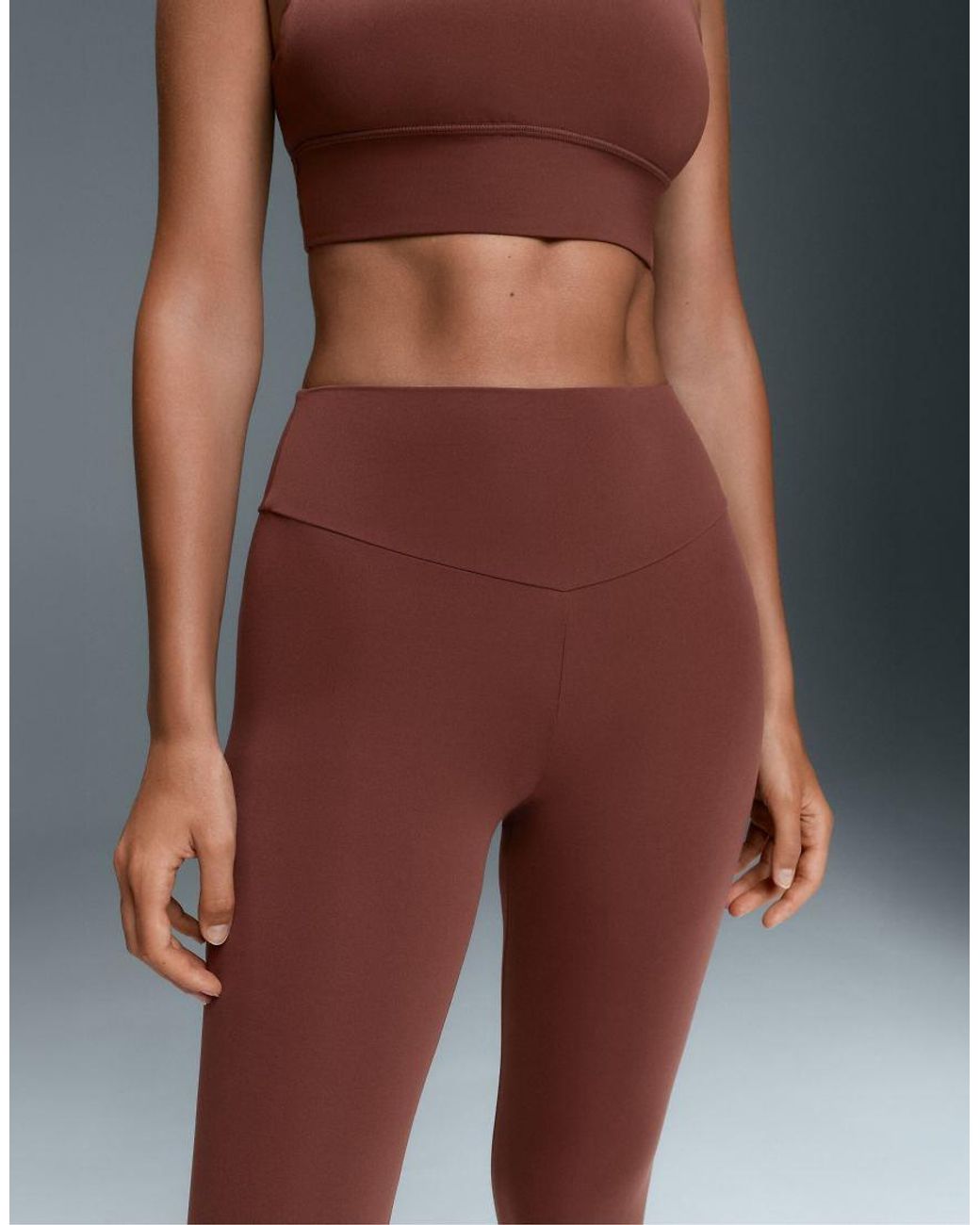 Oysho Red Comfortlux High-Waisted Ankle-Length Leggings