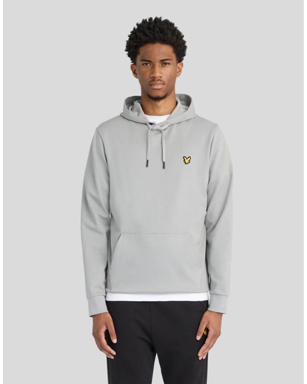 Lyle & Scott Gray Sports Lightweight Hoodie for men