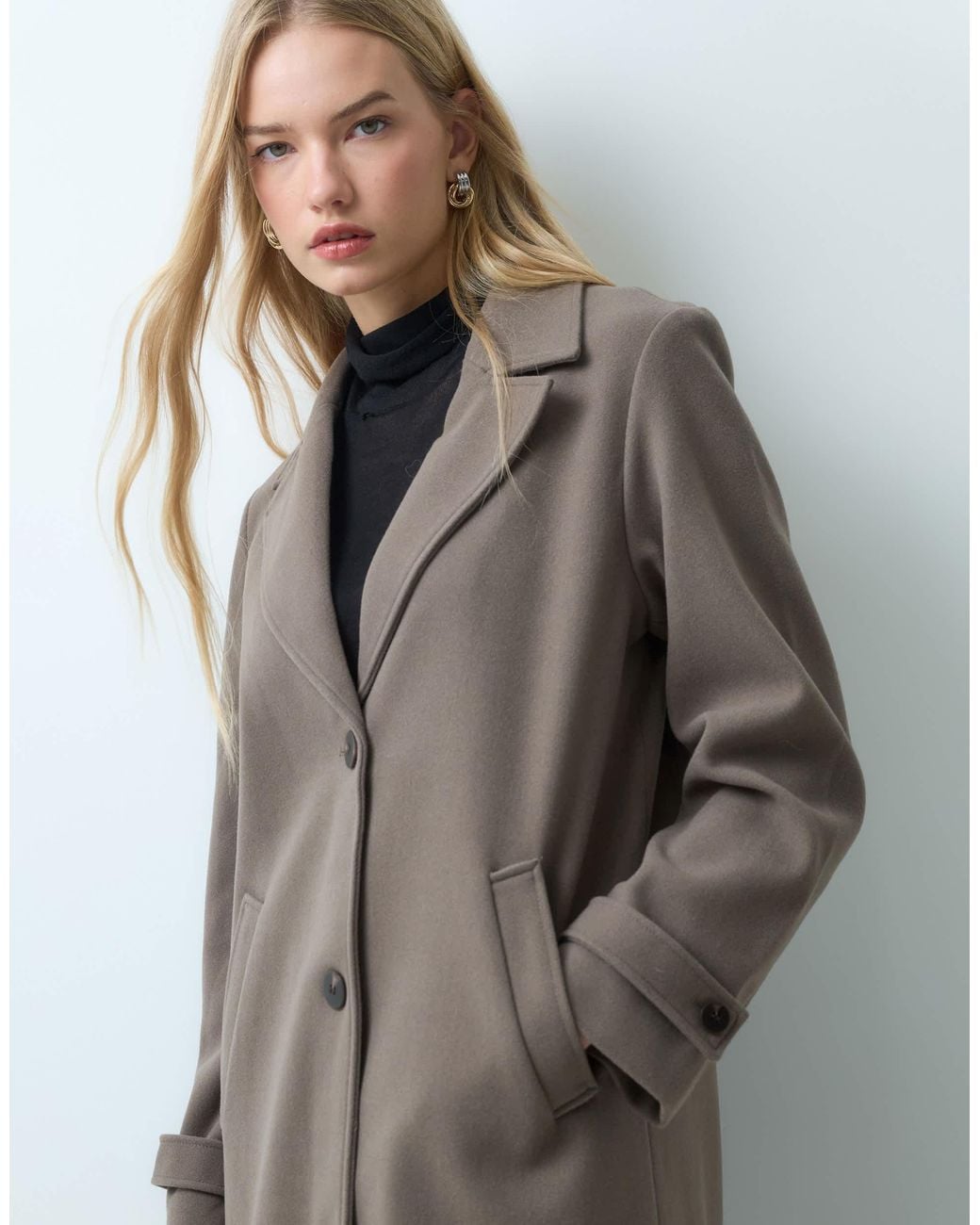 Vila Gray Formal Maxi Coat