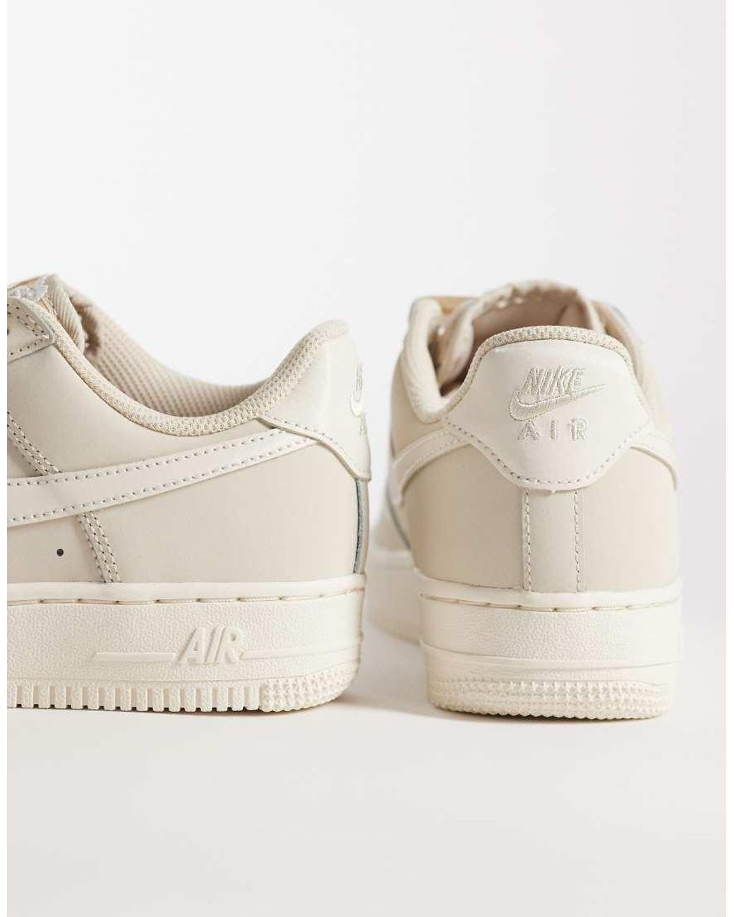 Nike Natural Air Force Retro Trainers With Ribbon Lace