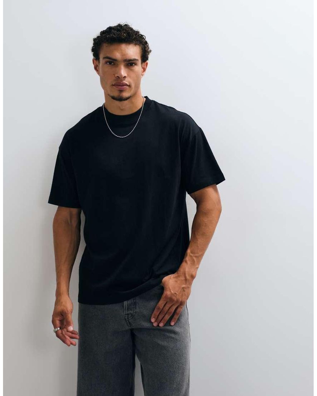 Collusion Blue Colluison Oversized Short Sleeve T-shirt for men