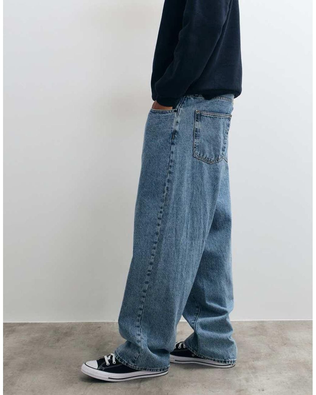 Gap Blue Super Baggy 5 Pocket Jeans for men