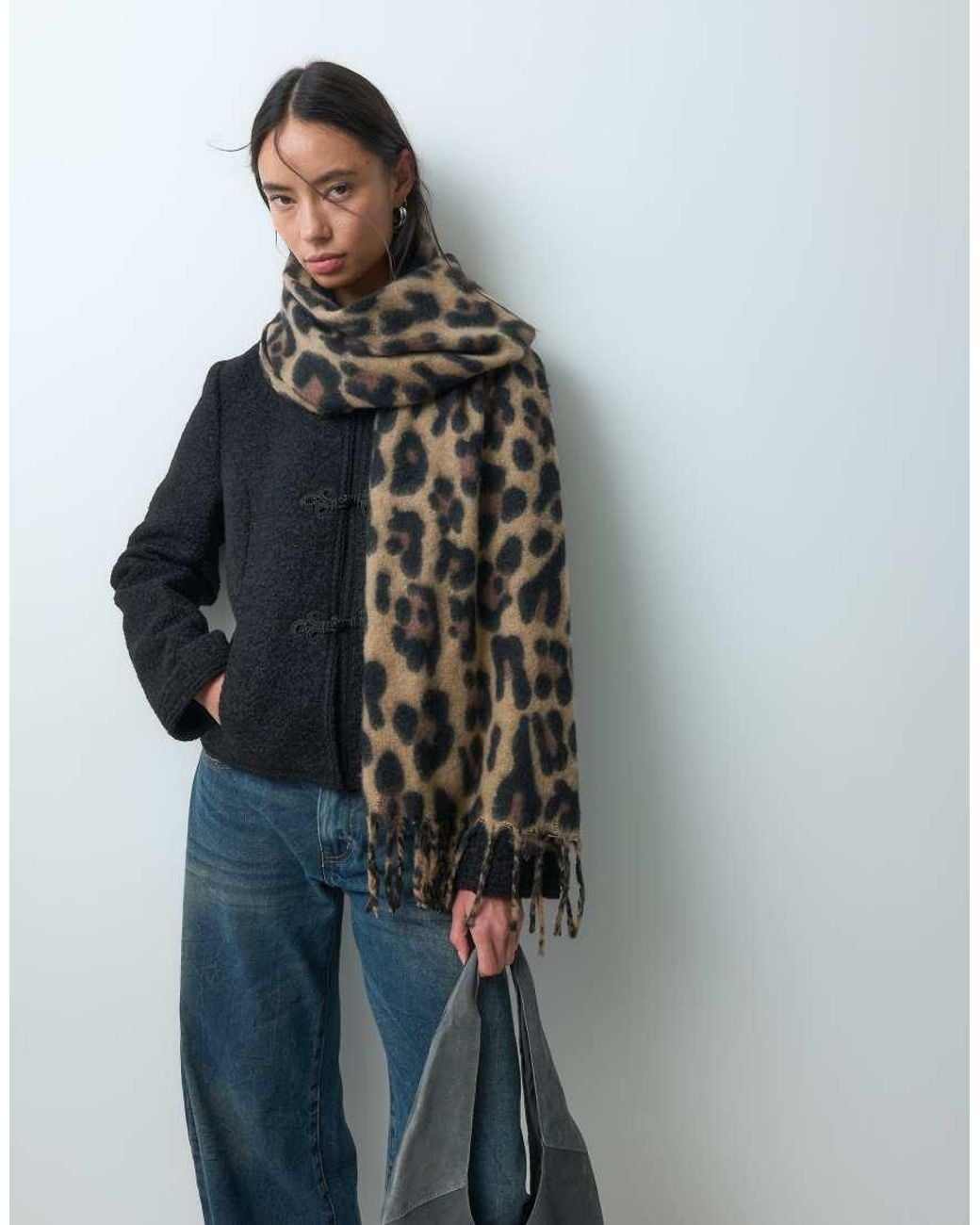 ONLY Black Weaved Scarf