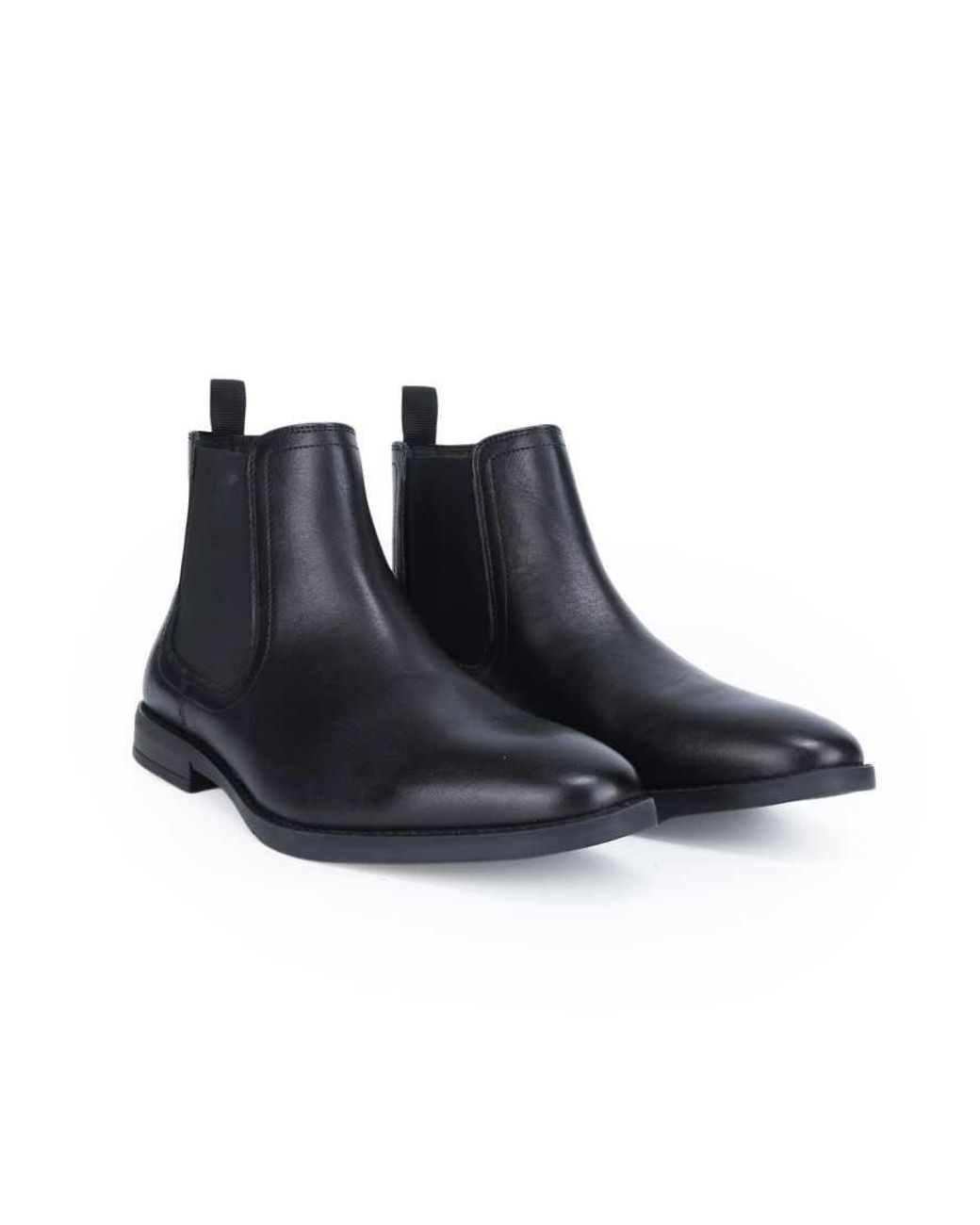 Thomas Crick Black Griffin Leather Chelsea Boot for men