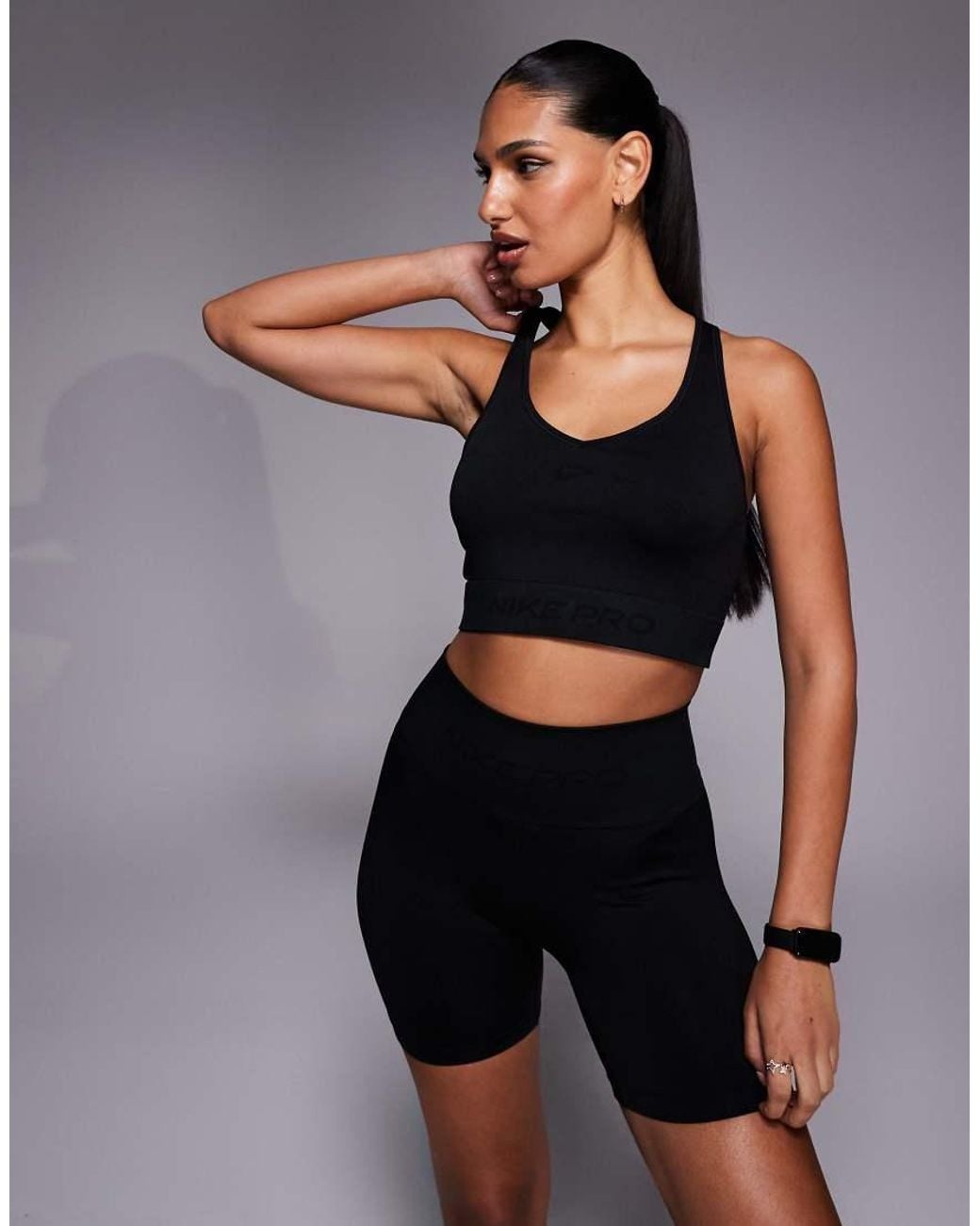 Nike Black Nike Pro Training Dri-fit Seamless Tank Top