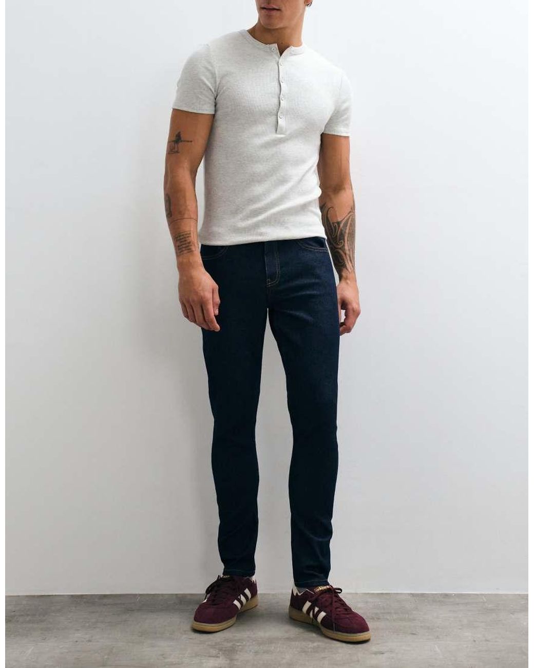ASOS White Skinny Jeans for men