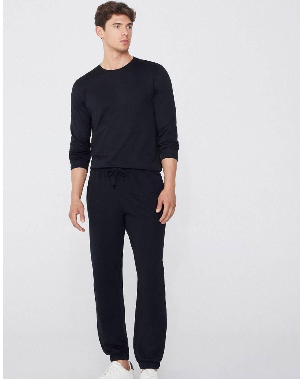 Tezenis Blue 100% Cotton Long Sleeve Round Neck Top for men