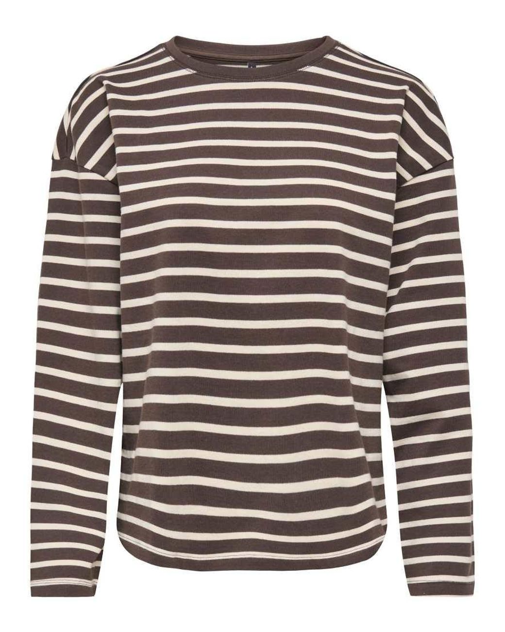 ONLY Gray Long Sleeve Boxy Top