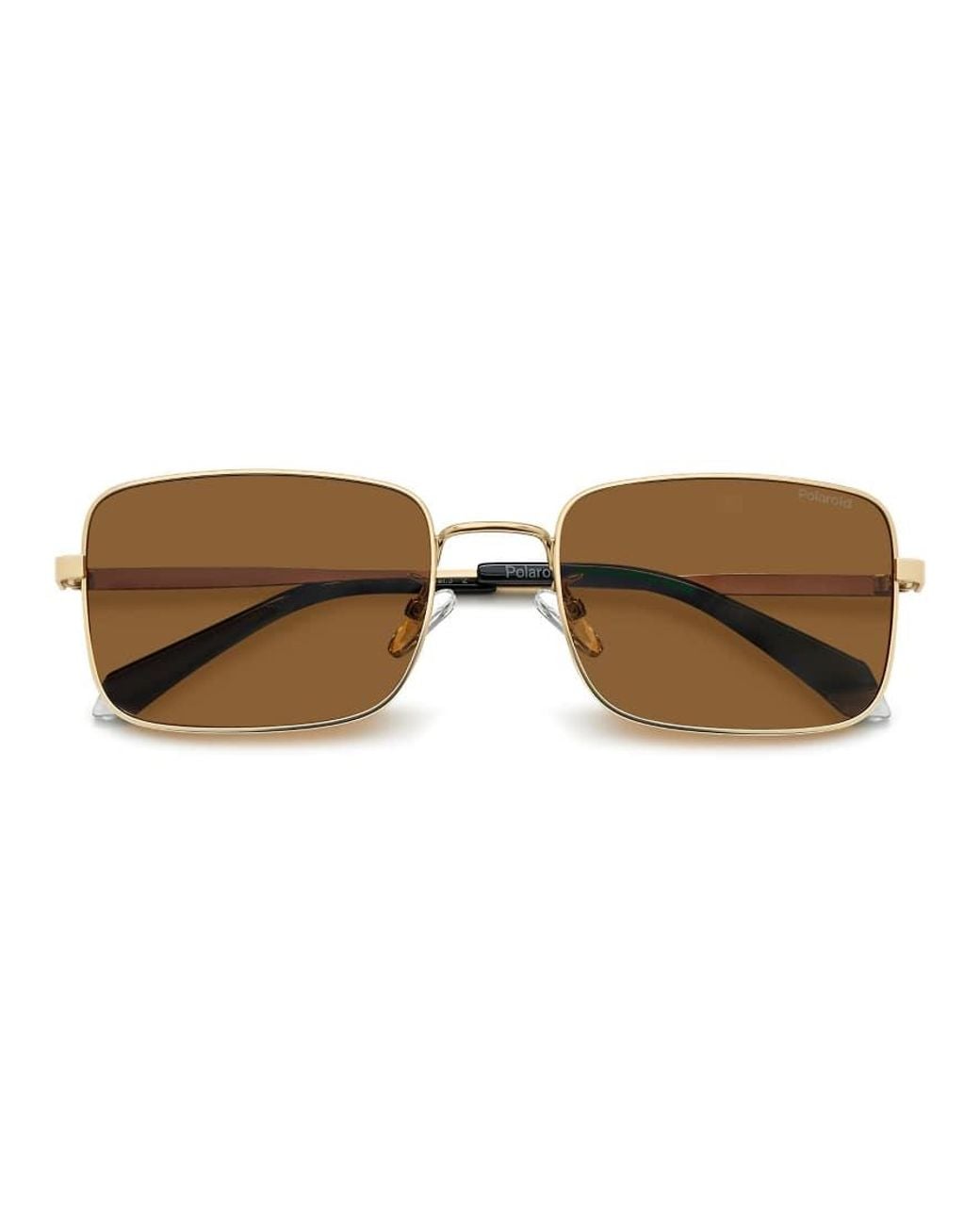 Polaroid Sunglasses Metallic Polaroid Rectangular Sunglasses With Polarised Lenses, Frame for men