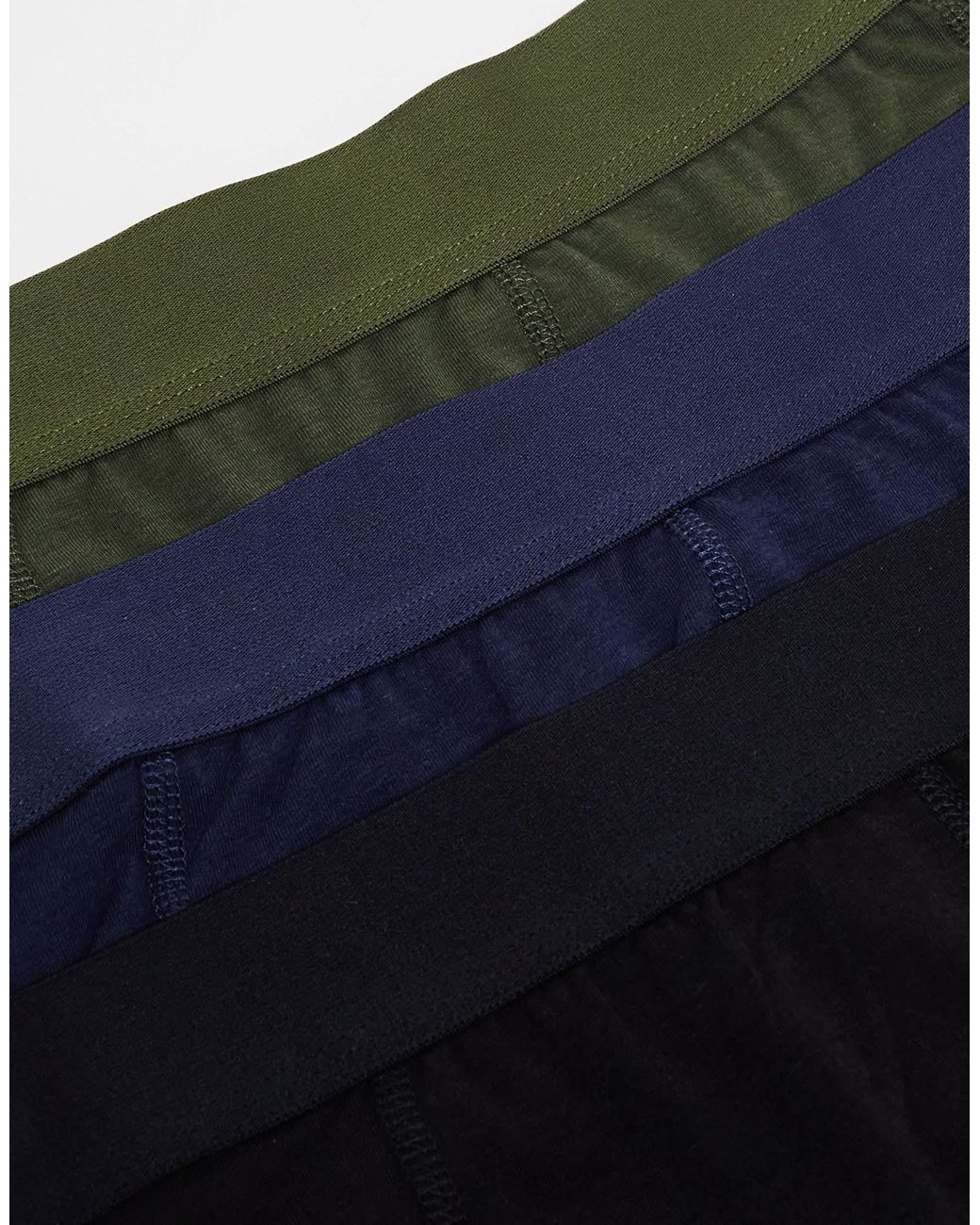 Jack & Jones Blue 3 Pack Trunks for men