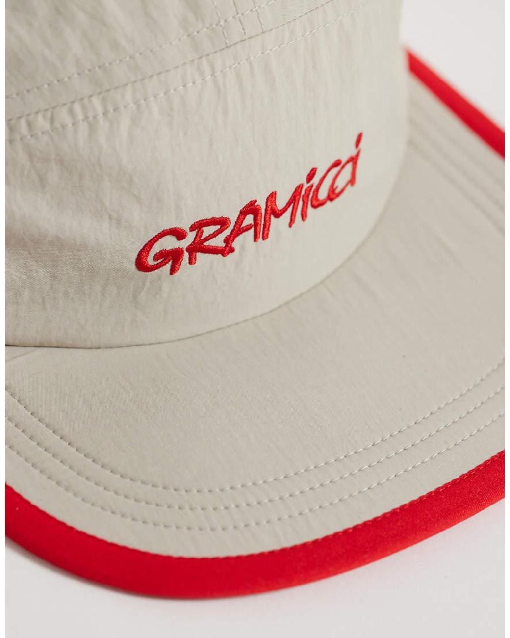 Gramicci Natural Nylon Logo Cap With Contrast Trim