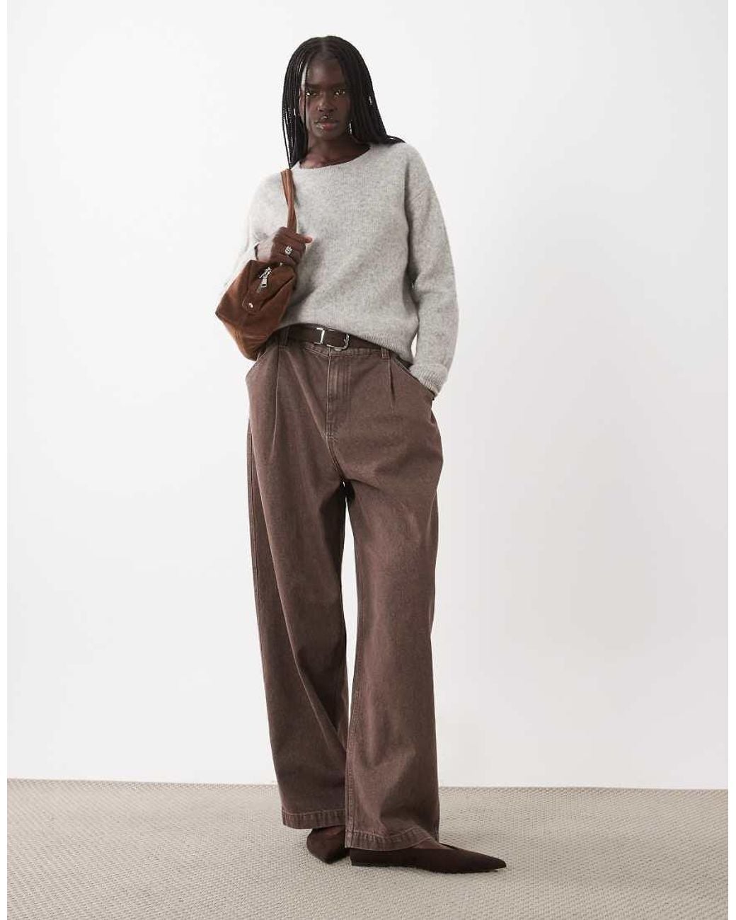 JJ Rebel Brown Knitted Jumper